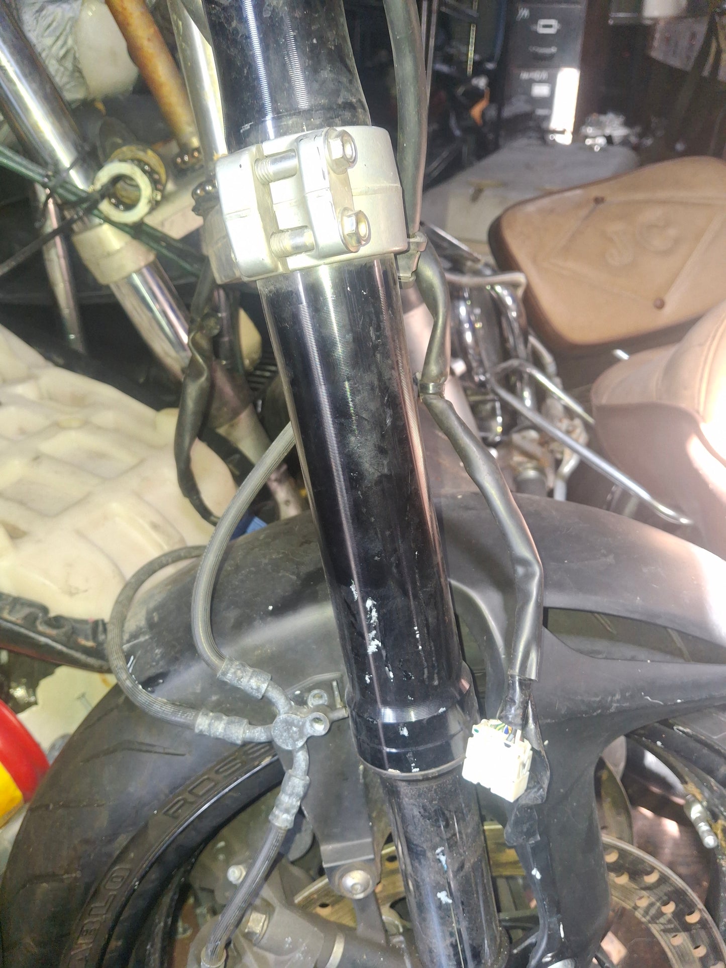 08-11 Honda CBR1000RR Forks Front Wheel Rim CBR1000 Roll Off Front End CBR 1000