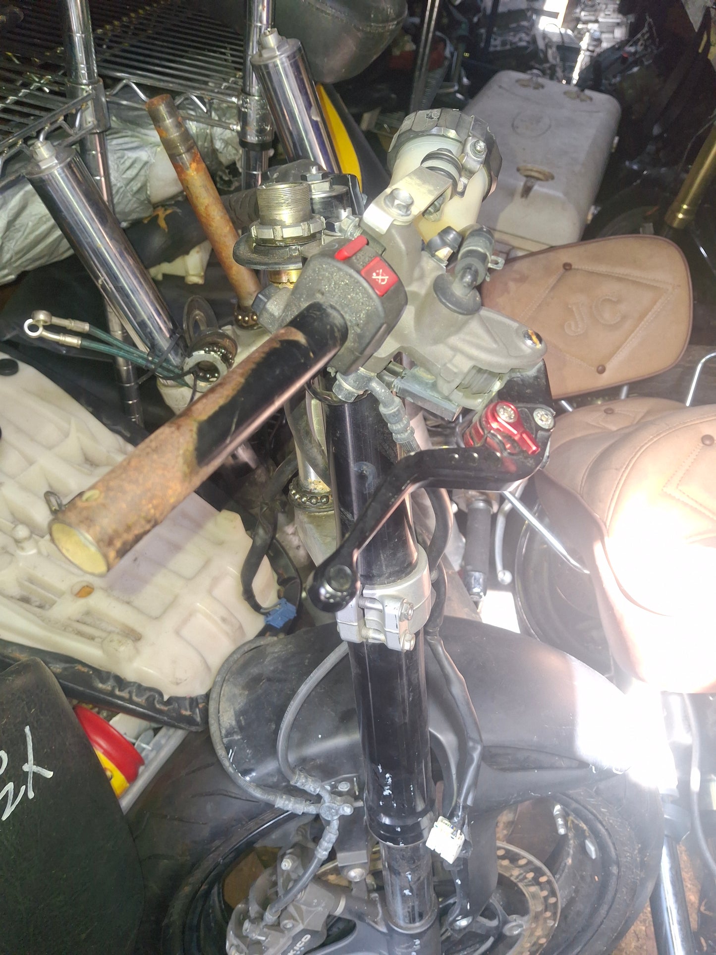 08-11 Honda CBR1000RR Forks Front Wheel Rim CBR1000 Roll Off Front End CBR 1000