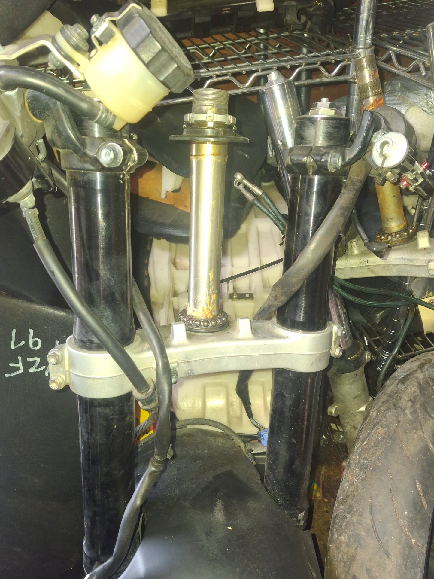 08-11 Honda CBR1000RR Forks Front Wheel Rim CBR1000 Roll Off Front End CBR 1000