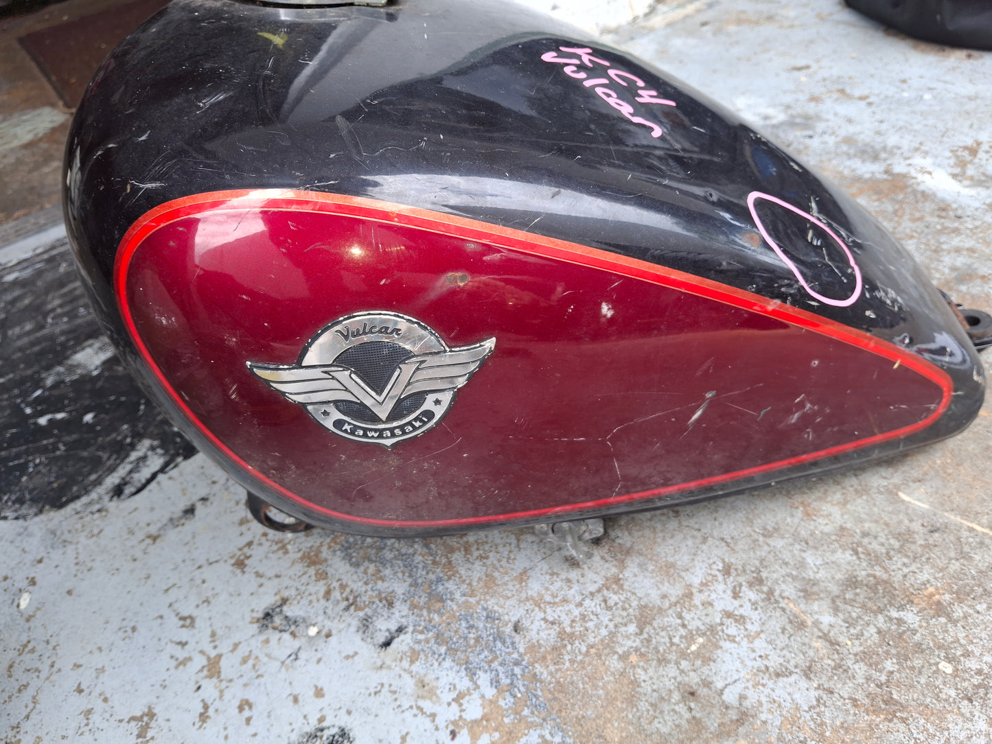 1986-2006 Kawasaki Vulcan 750 VN750 Gas Tank Fuel Petrol Oem Please Read VN - Free Shipping