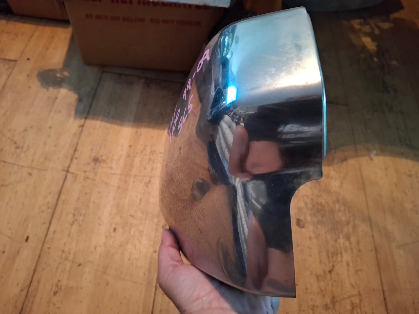 99-09 Yamaha V-Star 1100 VStar Left Side Cover XVS1100 XVS - Chrome
