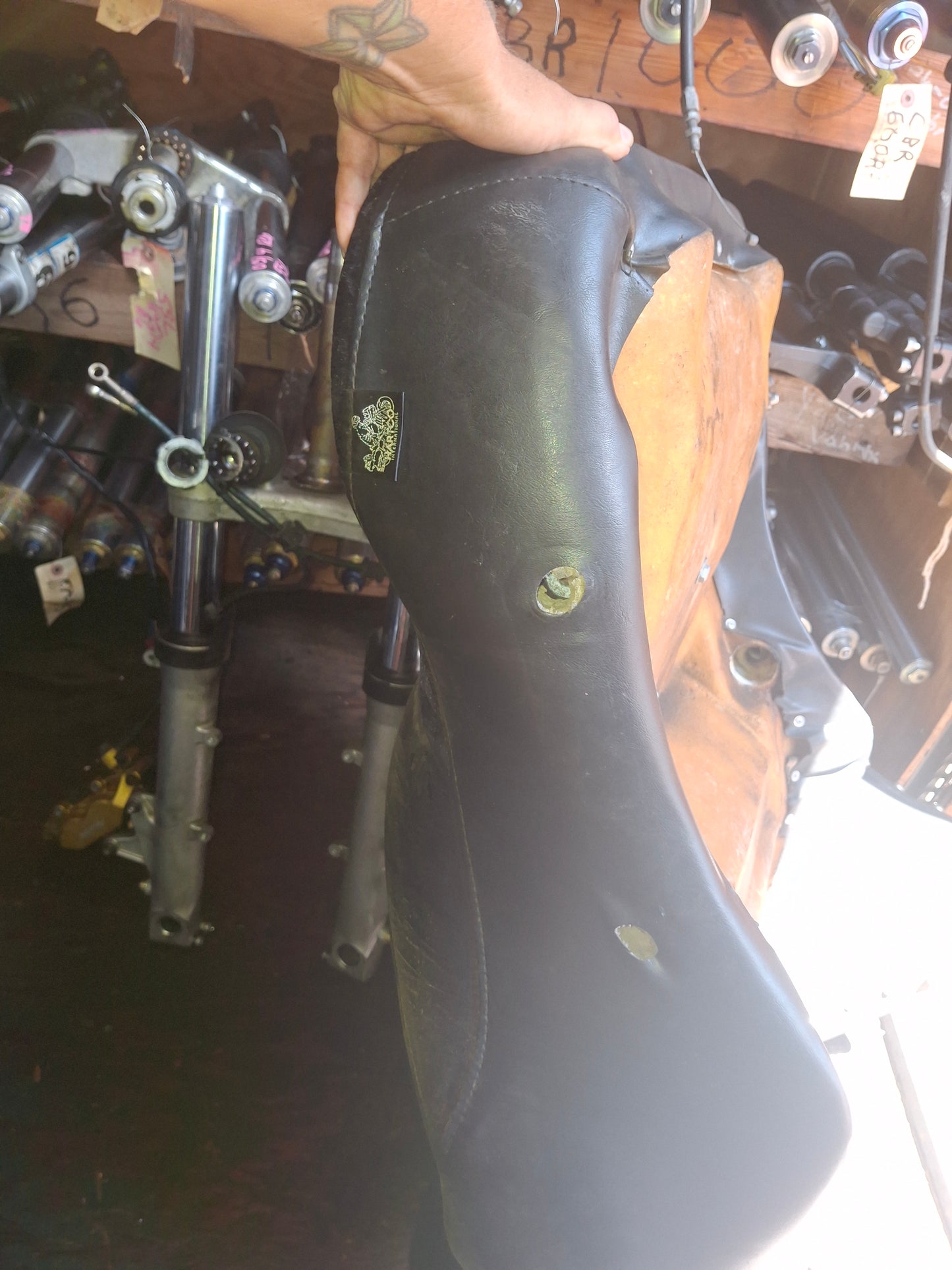 Honda Goldwing Dual Seat With Backrest GL Velour Hartco International Saddle