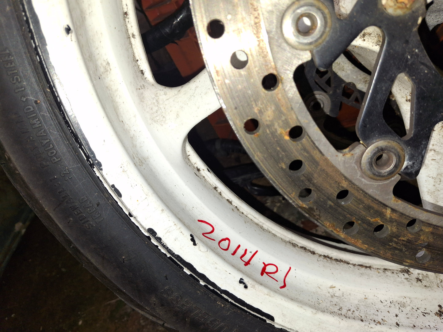 09-14 Yamaha R1 Front Rim Wheel Rotors Rotor YZF 1000
