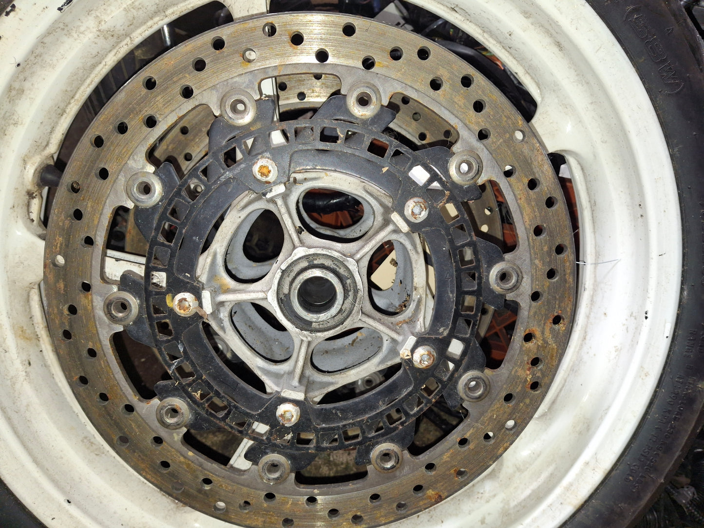 09-14 Yamaha R1 Front Rim Wheel Rotors Rotor YZF 1000