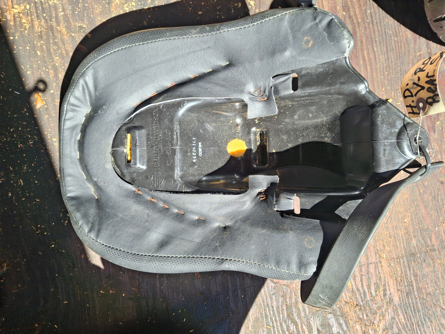 03 Harley Davidson V-Rod Seat VRod Rear Seat Back Pad Pillion VRSC OEM - Free Shipping