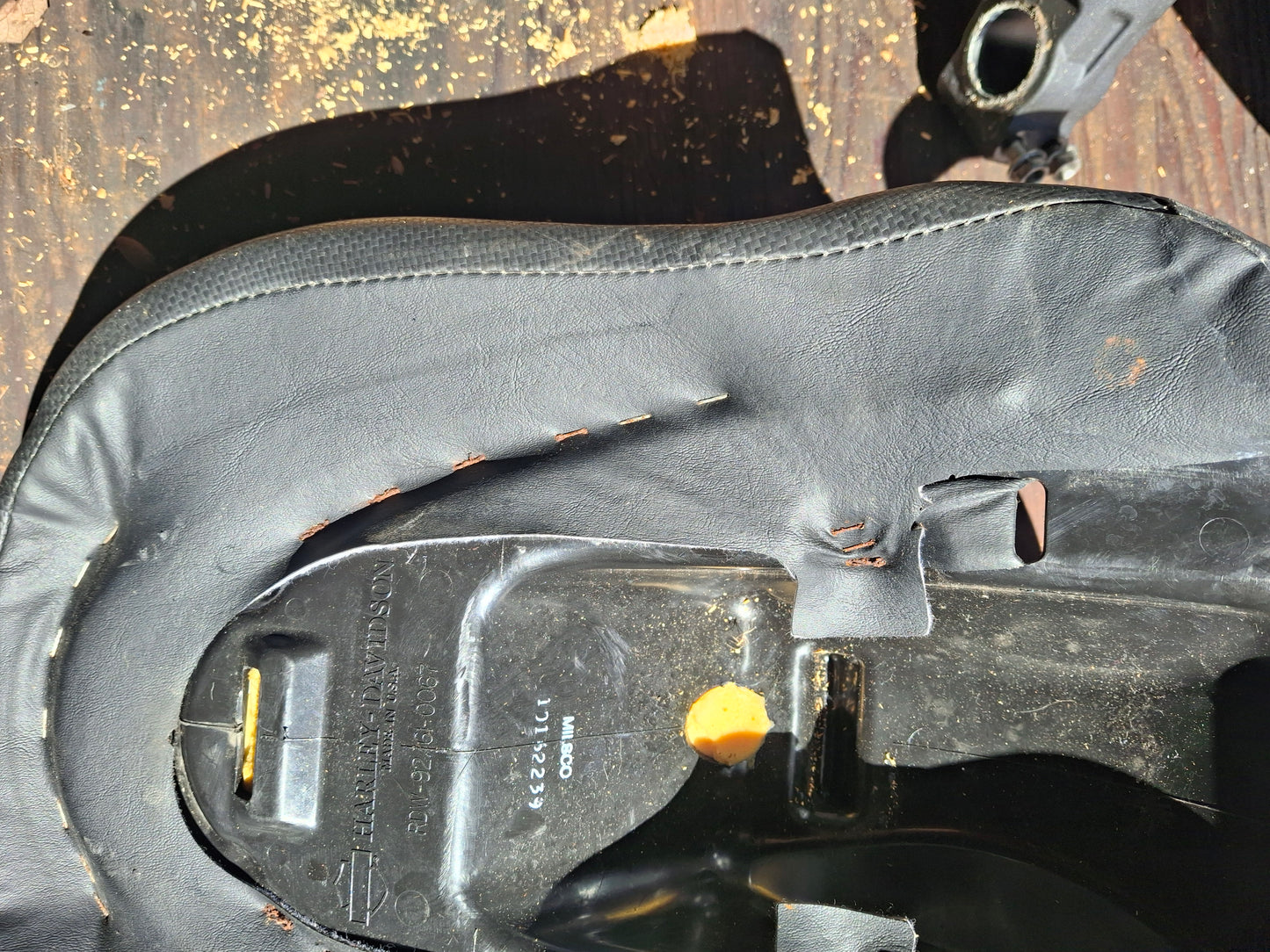 03 Harley Davidson V-Rod Seat VRod Rear Seat Back Pad Pillion VRSC OEM - Free Shipping