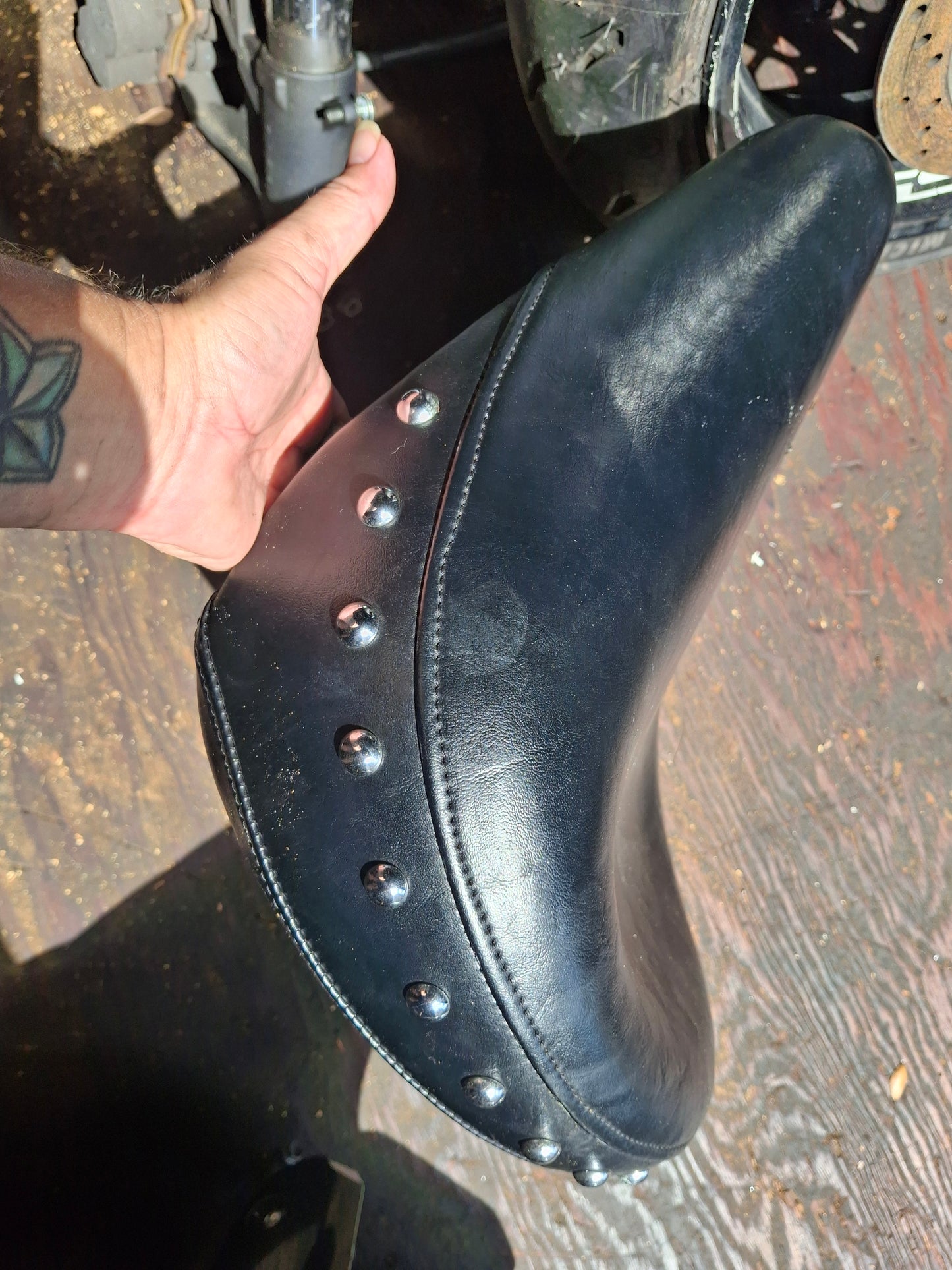 Yamaha V-Star 650 Front & Rear Seat Seats Sissy bar back Rest VStar XVS650 XVS