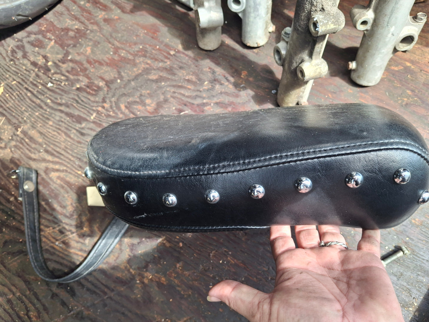 Yamaha V-Star 650 Front & Rear Seat Seats Sissy bar back Rest VStar XVS650 XVS