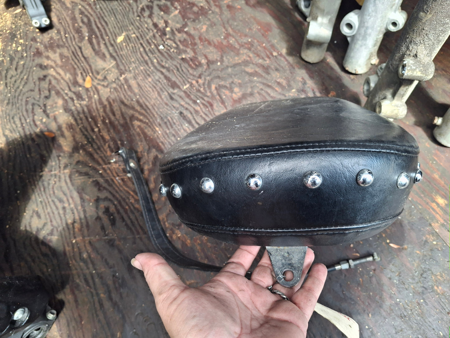 Yamaha V-Star 650 Front & Rear Seat Seats Sissy bar back Rest VStar XVS650 XVS