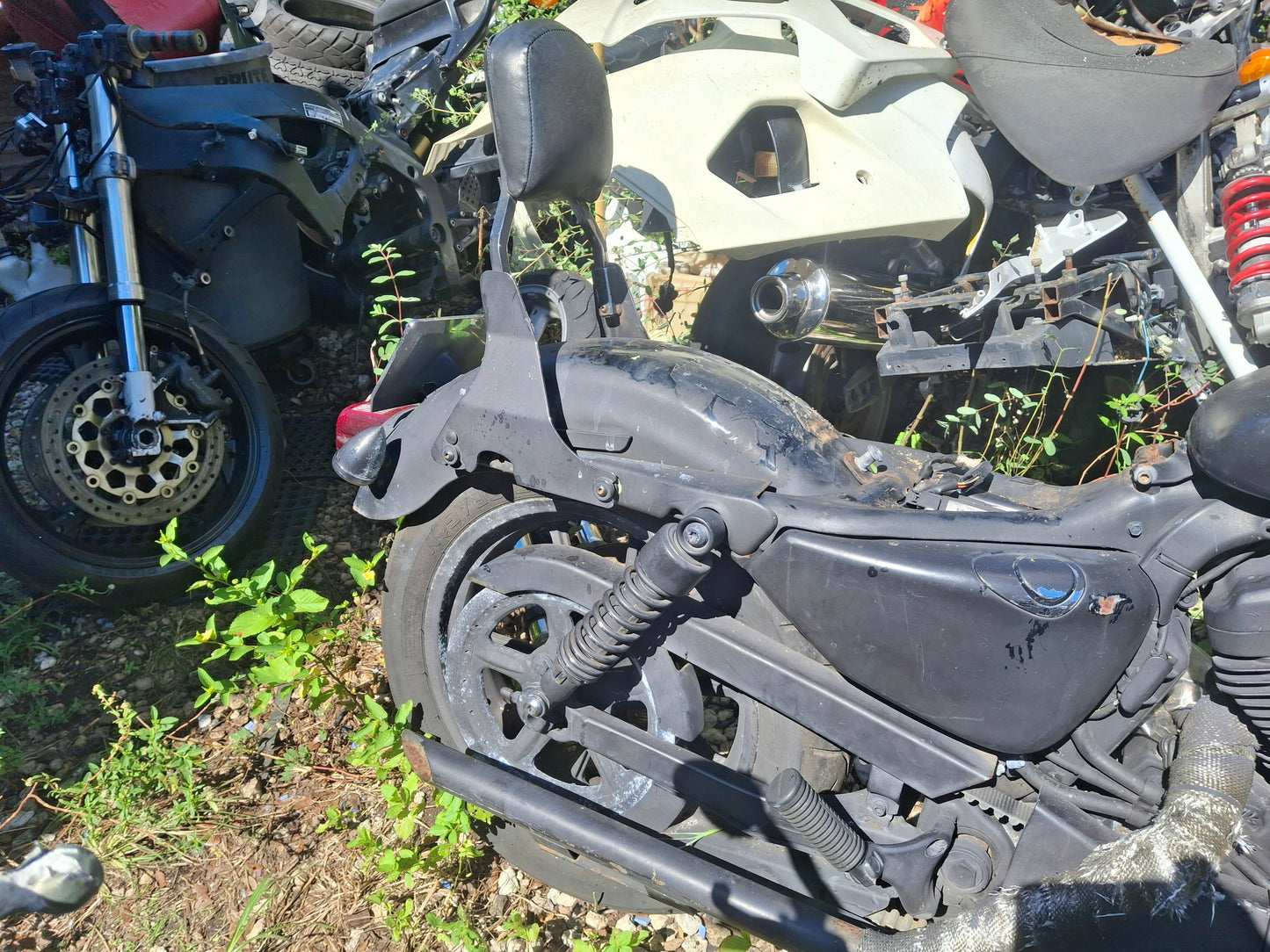 2011 Harley Davidson Sportster Super Low 883 Wheels Front Rim Rear Rim Rotor Rotors XL883L