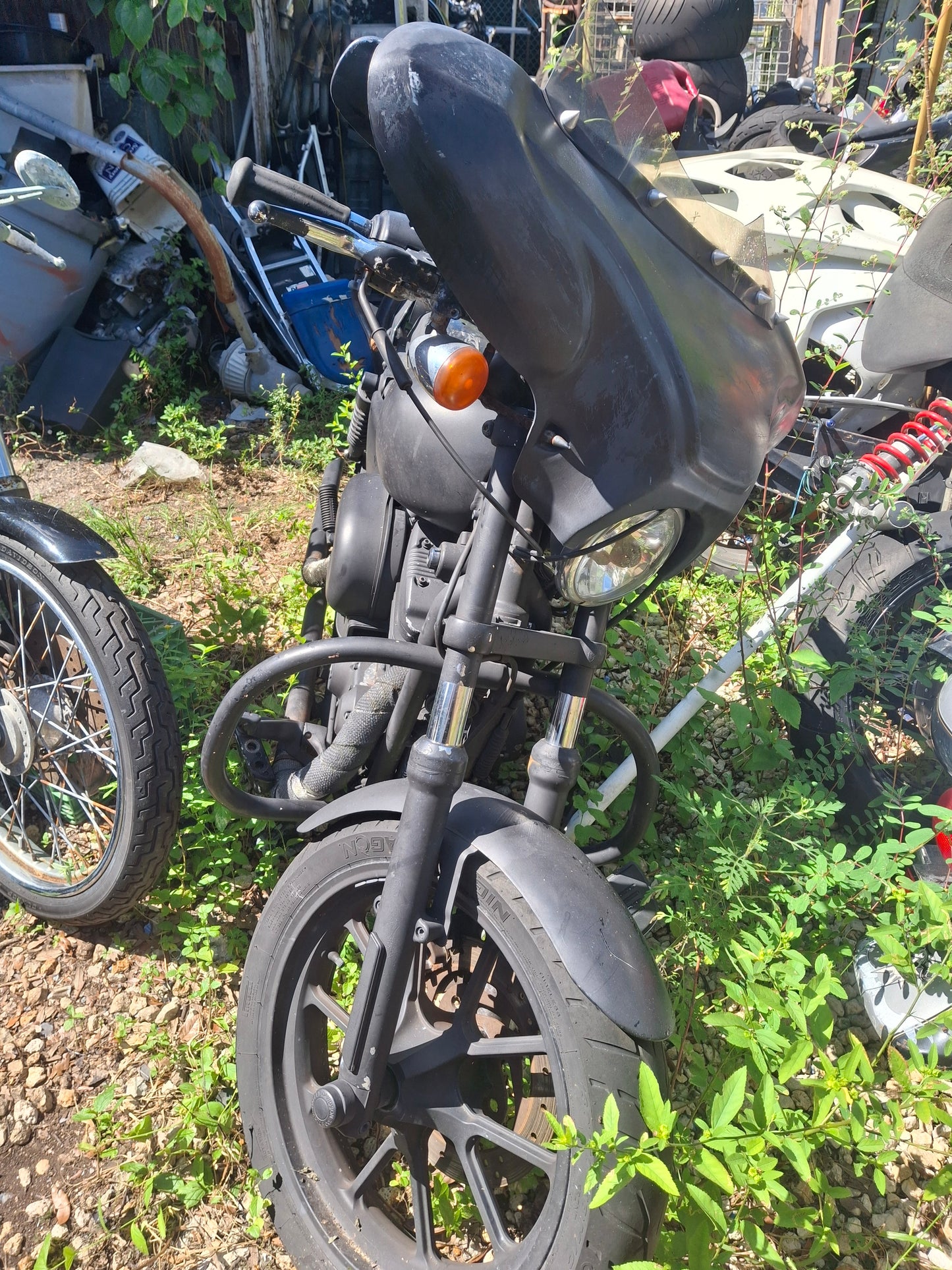 2011 Harley Davidson Sportster Super Low 883 Wheels Front Rim Rear Rim Rotor Rotors XL883L