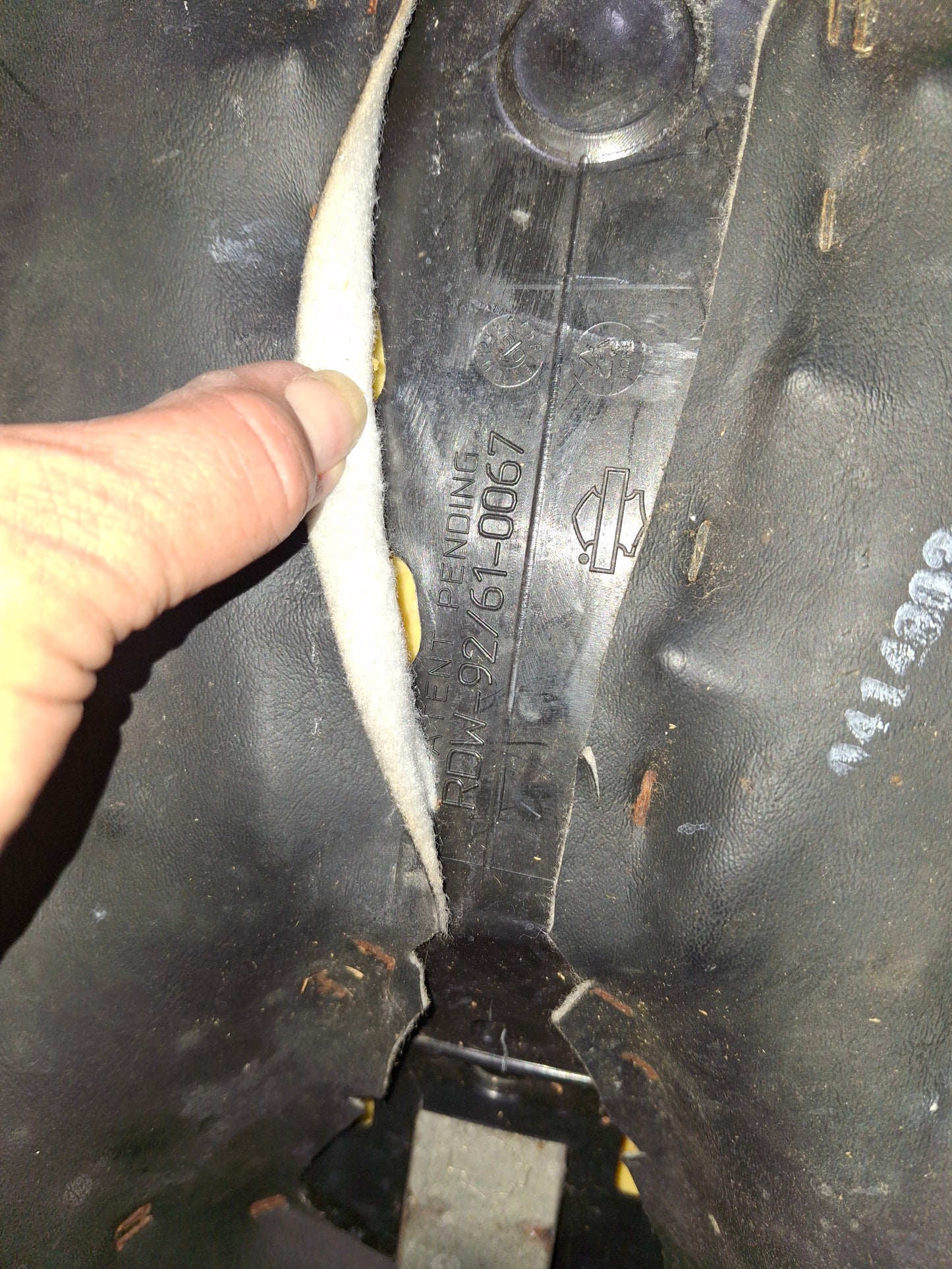 Harley Davidson Sportster 883 1200 Front Seat Driver Rider Pad Pillion Sporty XL OEM