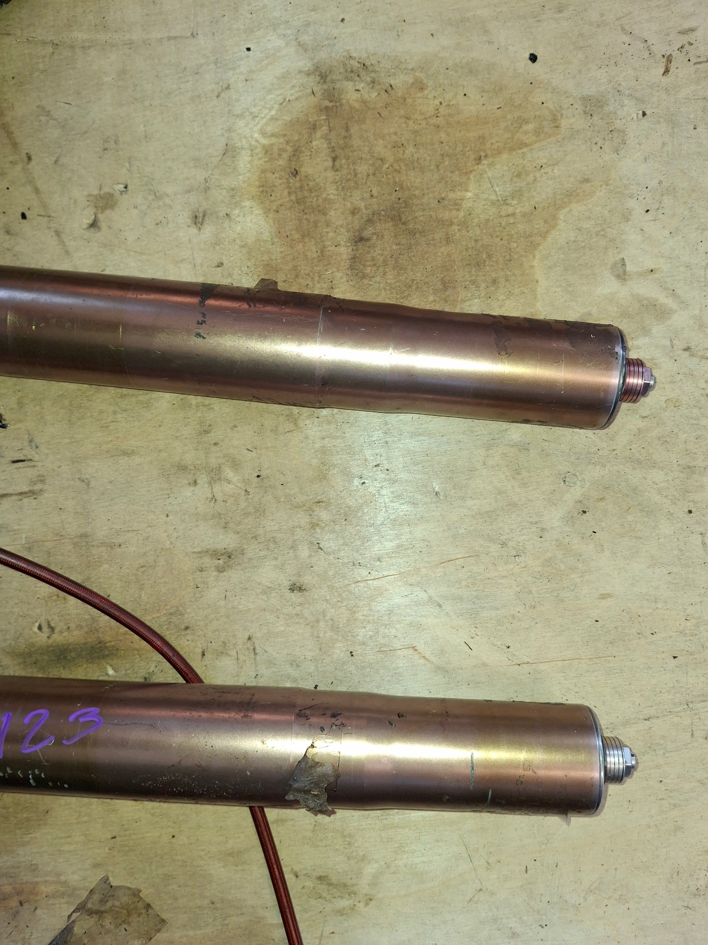 05 06 Suzuki GSXR 1000 Forks Front End Suspension For K5 K6 GSXR1000 1 Caliper