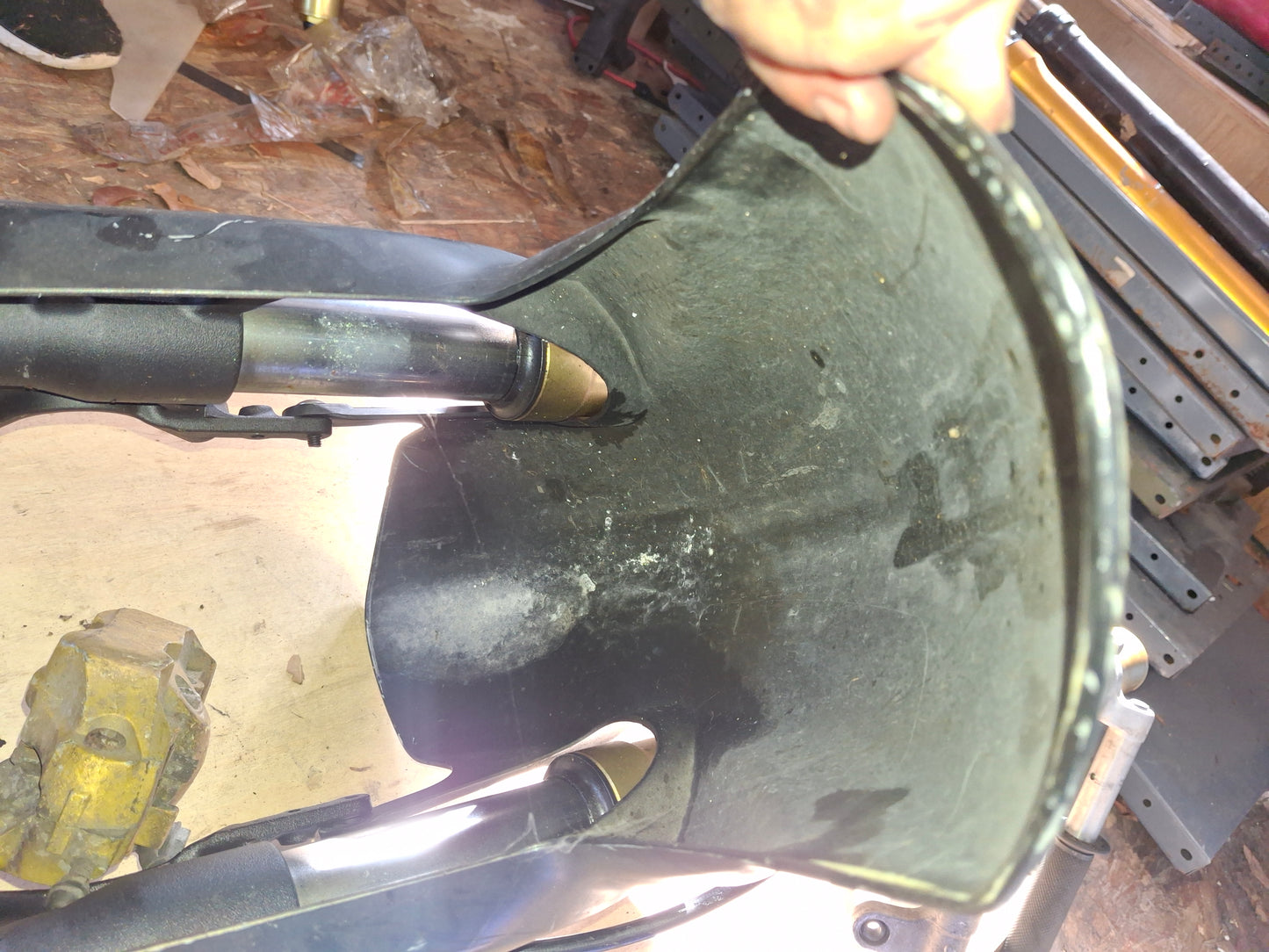 SOLD SOLD 04 05 Suzuki GSXR 600 750 Forks Triple Tree Clip-ons Calipers Fender Damper Axle