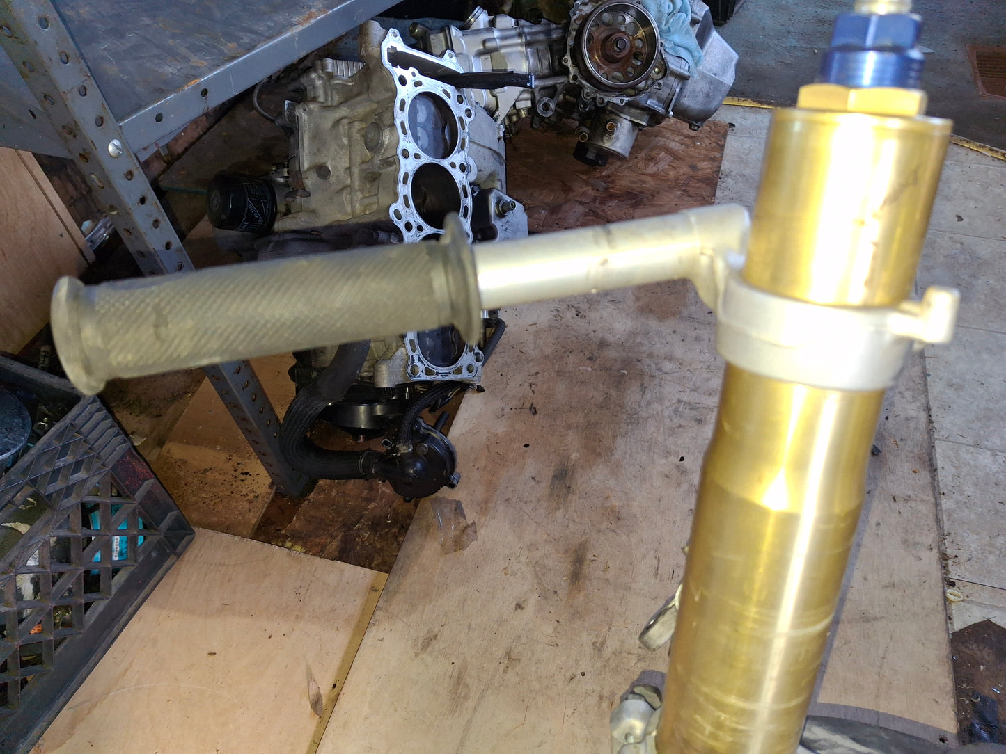 SOLD SOLD 04 05 Suzuki GSXR 600 750 Forks Triple Tree Clip-ons Calipers Fender Damper Axle