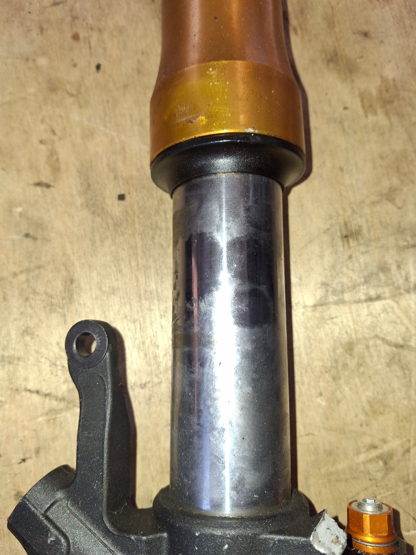 08-16 Yamaha R6 Left Front Fork Bent For Parts 2CX00 2C000 L2 YZF 600 - Free Shipping