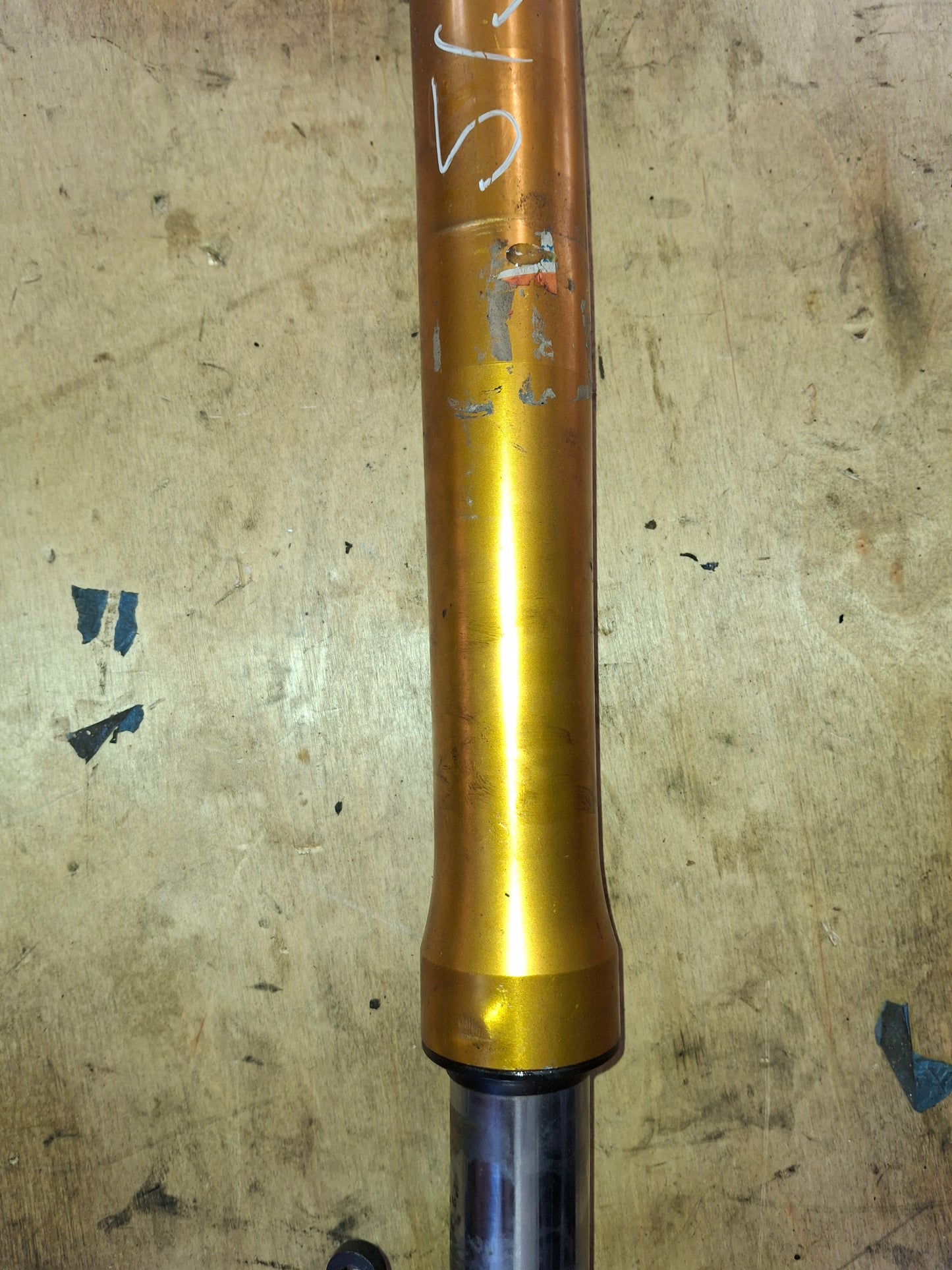 08-16 Yamaha R6 Left Front Fork Bent For Parts 2CX00 2C000 L2 YZF 600 - Free Shipping