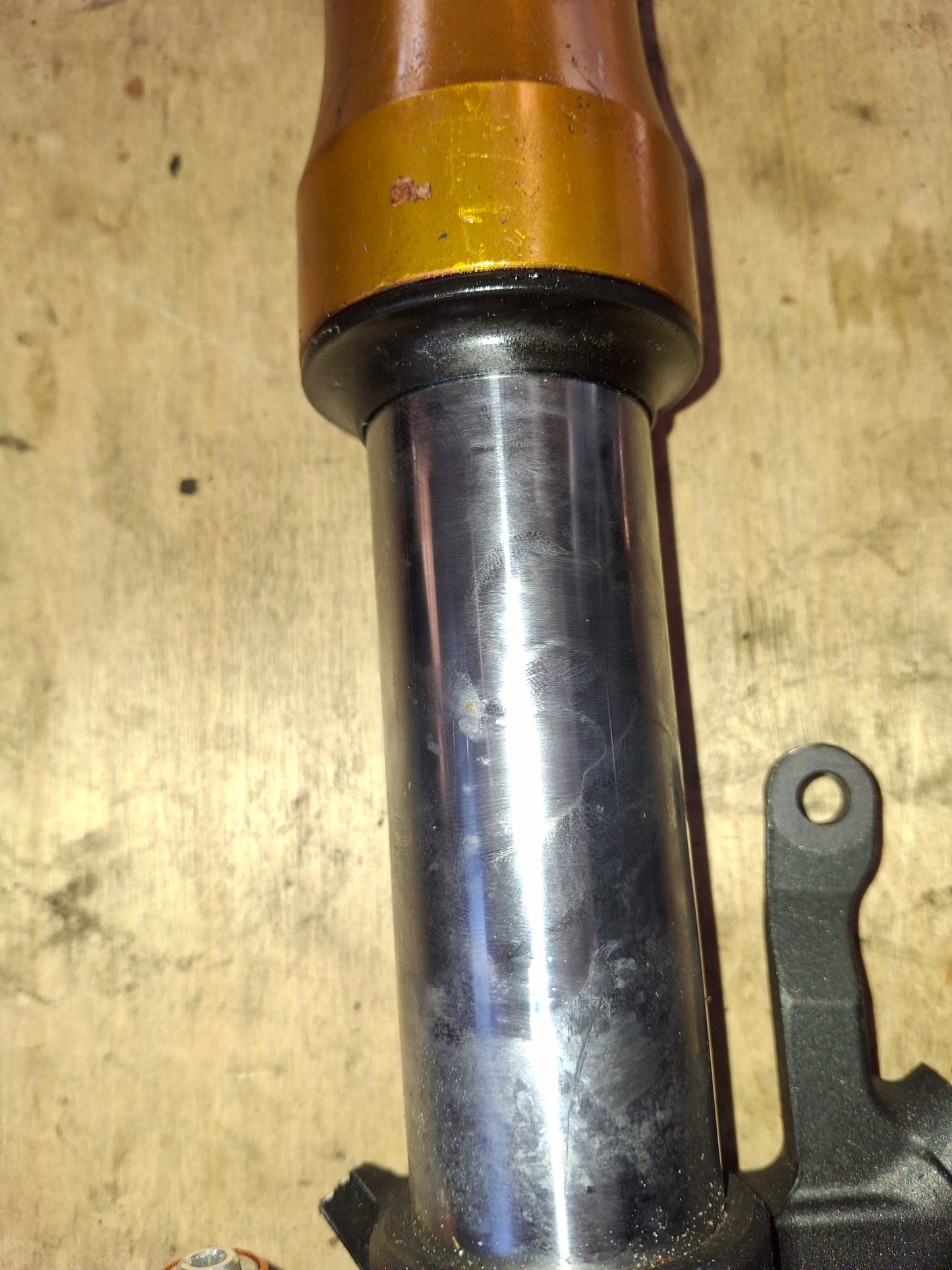 08-16 Yamaha R6 Left Front Fork Bent For Parts 2CX00 2C000 L2 YZF 600 - Free Shipping