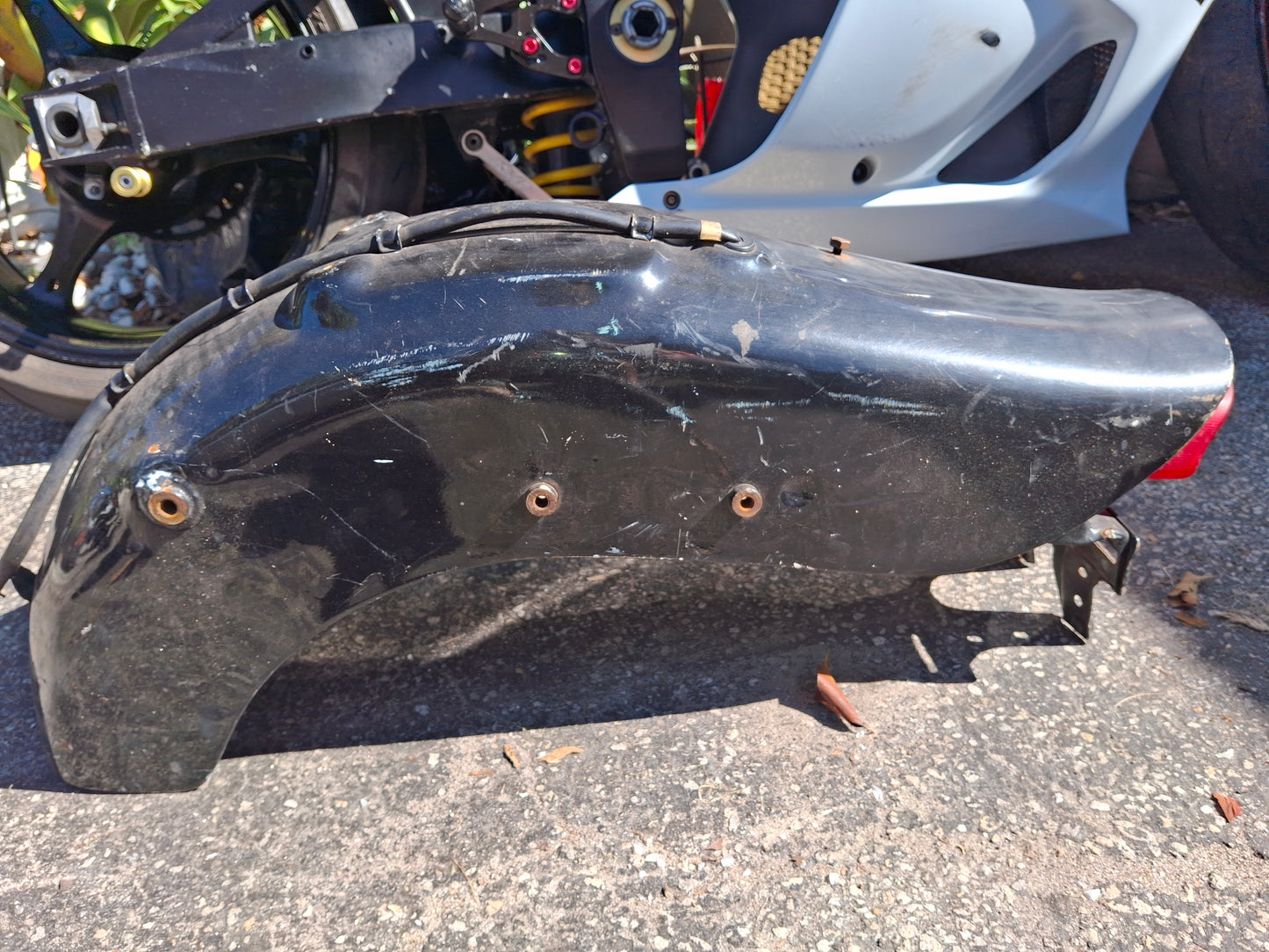 Honda Shadow 1100 Rear Fender w Tail Light VT1100 VT 1100 Taillight