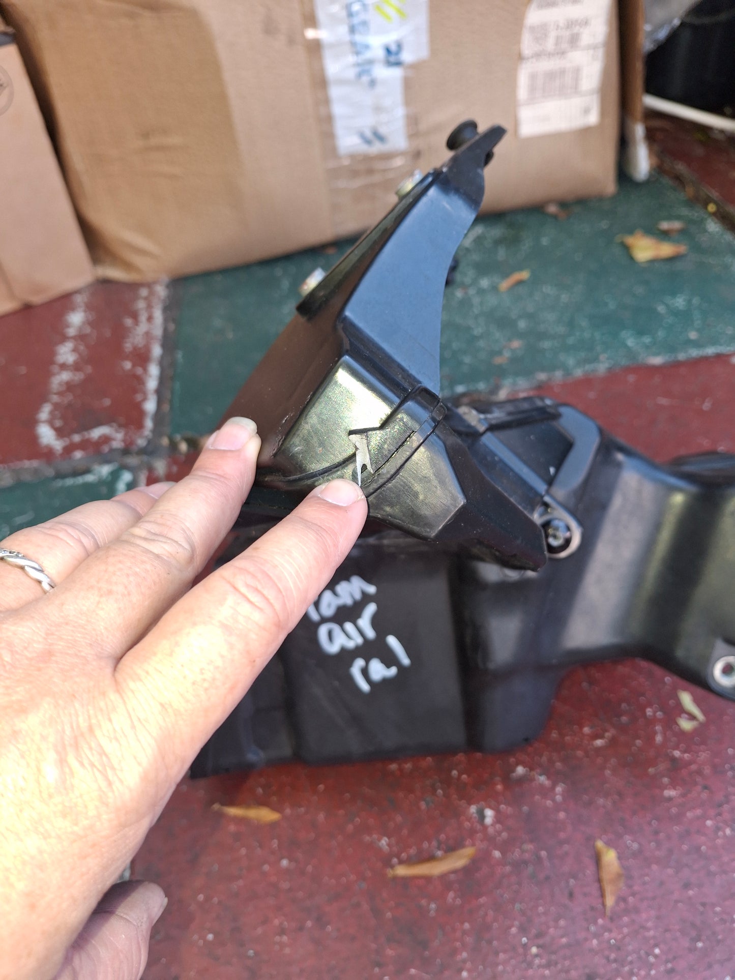 Honda CBR600RR Ram Air Duct Intake Tube & Upper Stay Bracket Fit For 07-12 2011