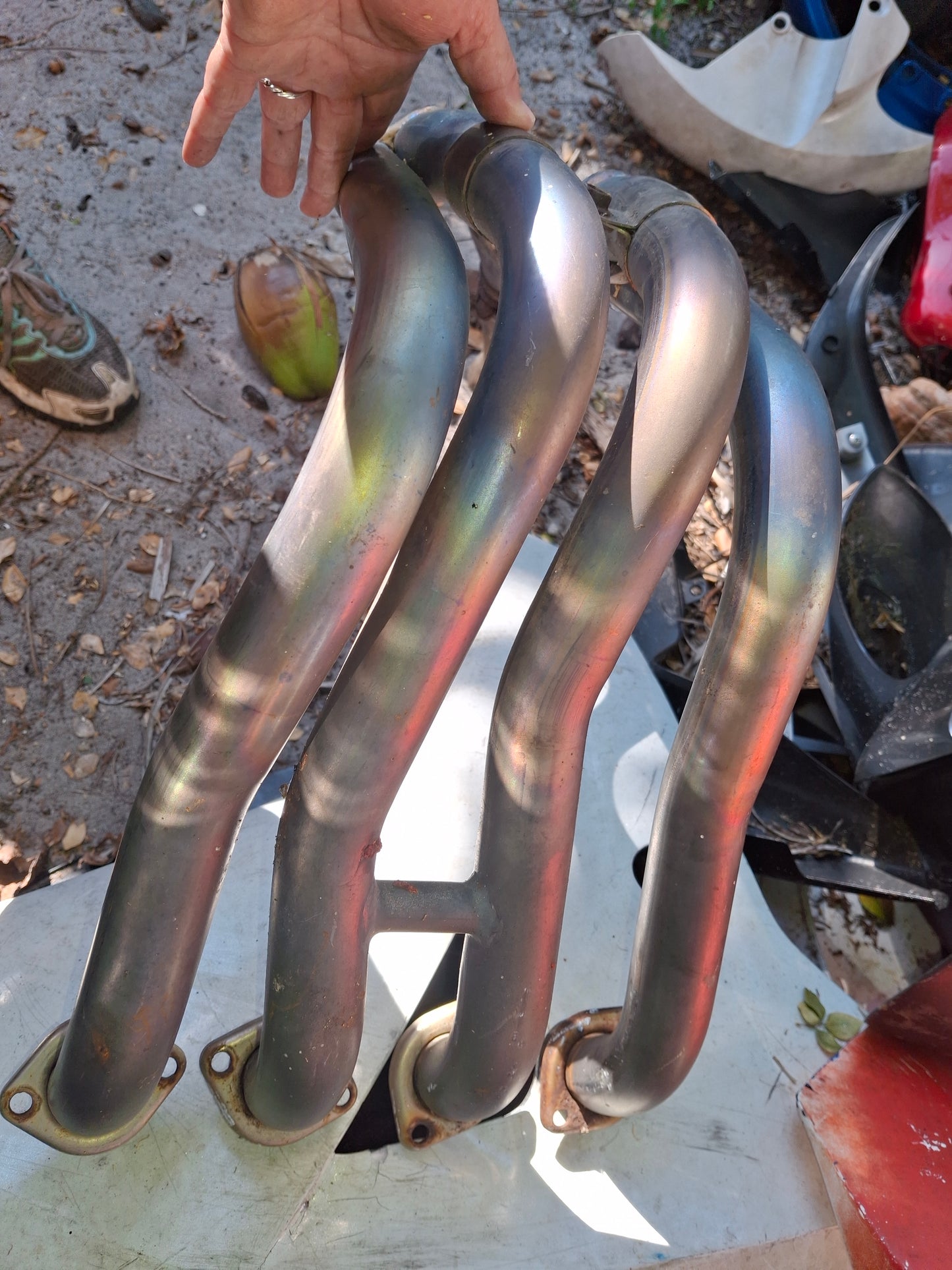 05 06 Suzuki GSXR 1000 Exhaust Header Pipes GSXR1000 Head Pipe 41G1A