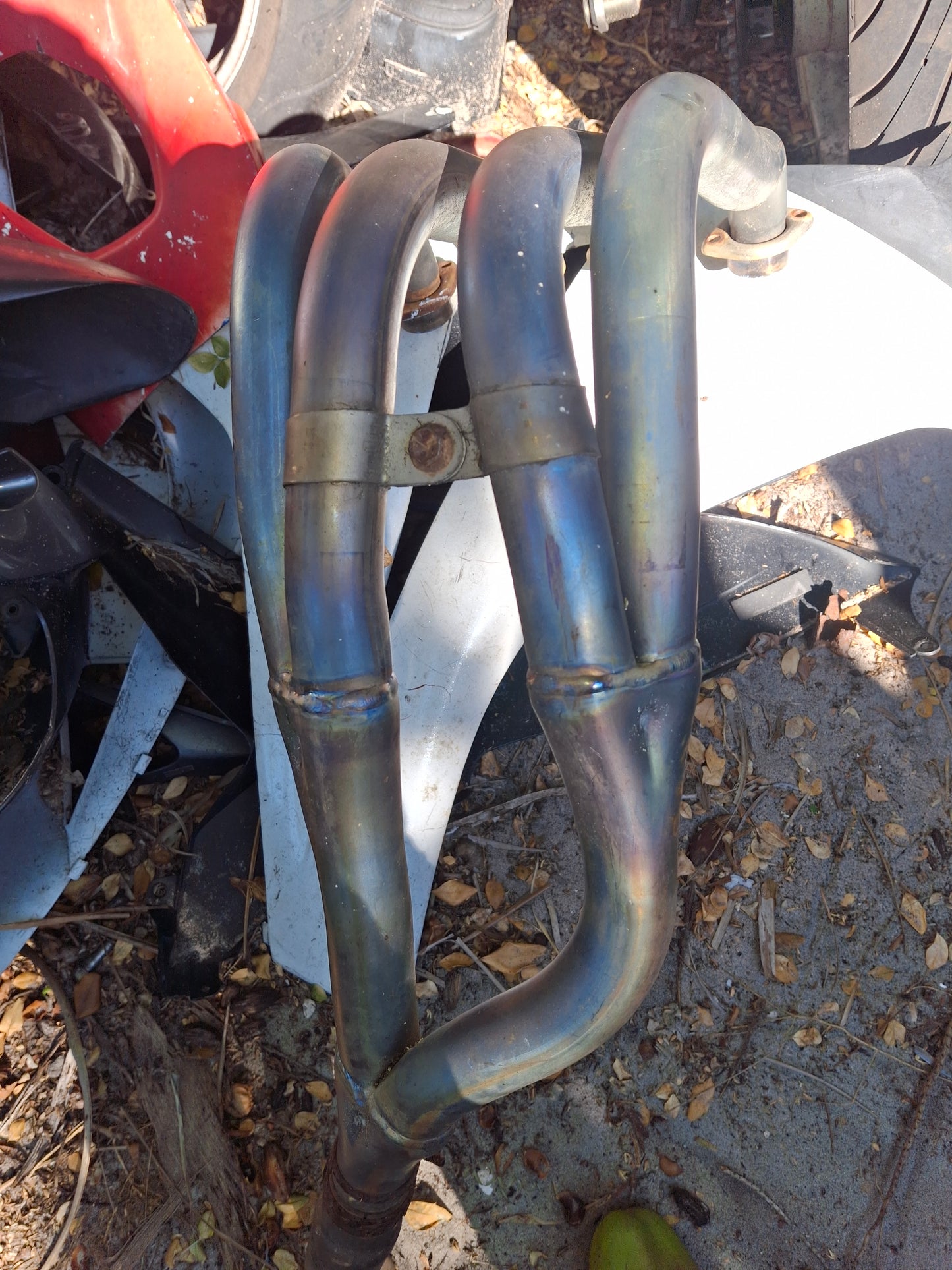 05 06 Suzuki GSXR 1000 Exhaust Header Pipes GSXR1000 Head Pipe 41G1A