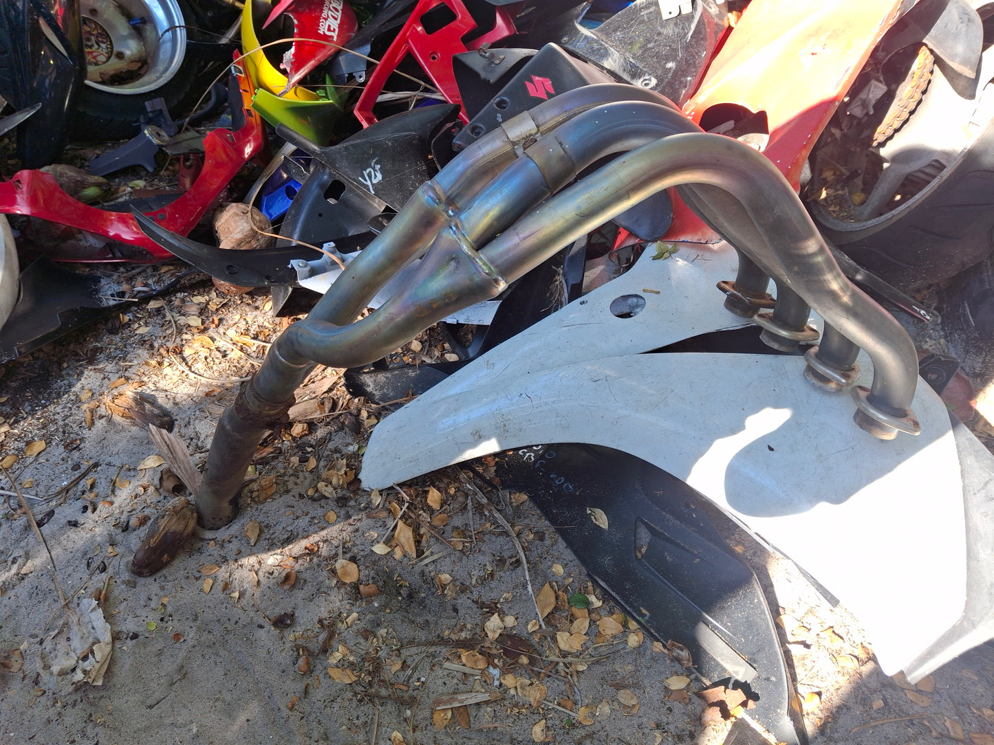 05 06 Suzuki GSXR 1000 Exhaust Header Pipes GSXR1000 Head Pipe 41G1A