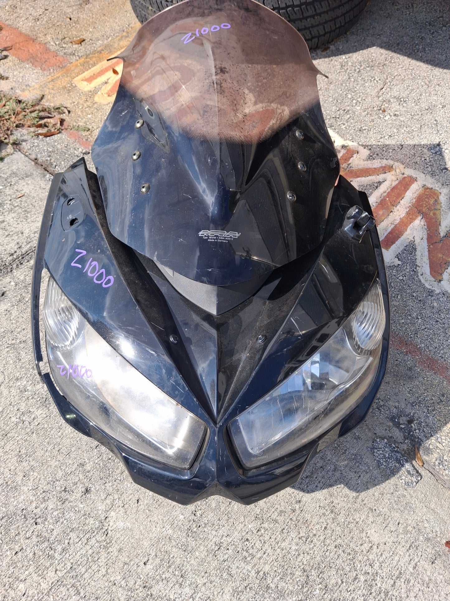 2015 Kawasaki MRA Type WVM Windshield Z1000SX Z1000 Windscreen Ninja 1000