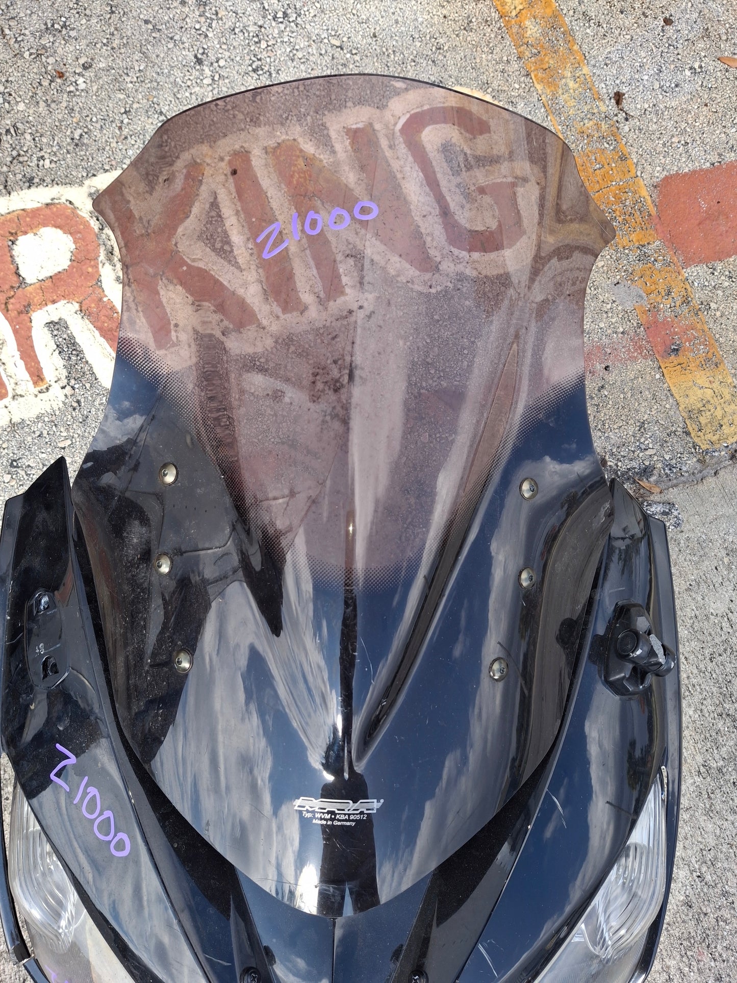 2015 Kawasaki MRA Type WVM Windshield Z1000SX Z1000 Windscreen Ninja 1000