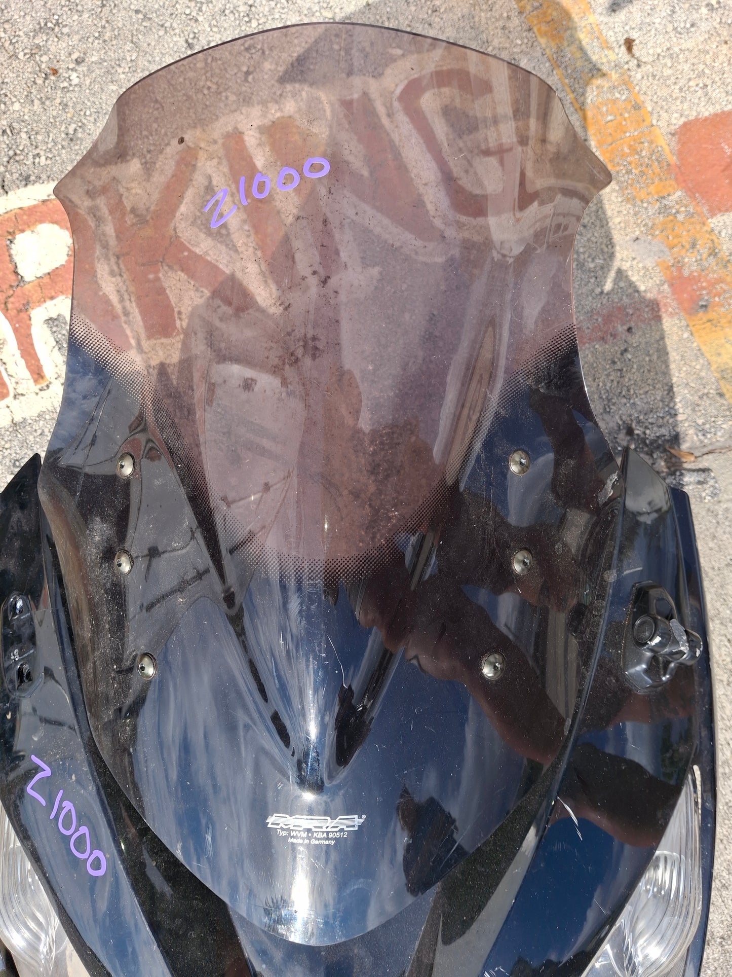 2015 Kawasaki MRA Type WVM Windshield Z1000SX Z1000 Windscreen Ninja 1000