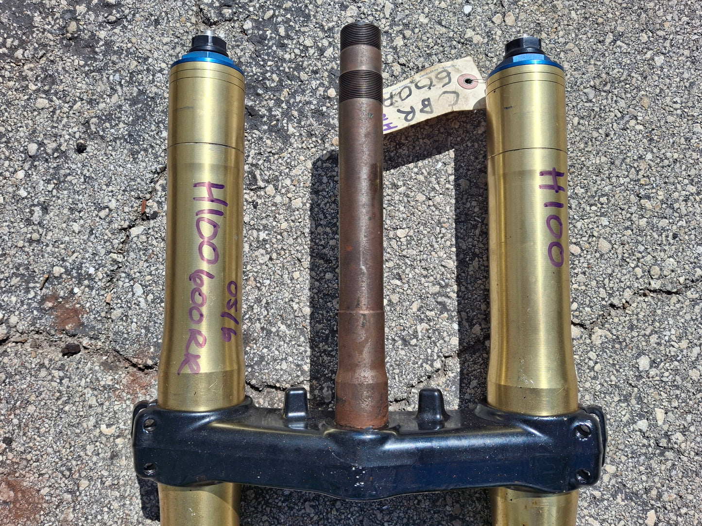 05 06 Honda CBR600RR Forks 600RR Front End Inverted With Lower Triple Tree MEE