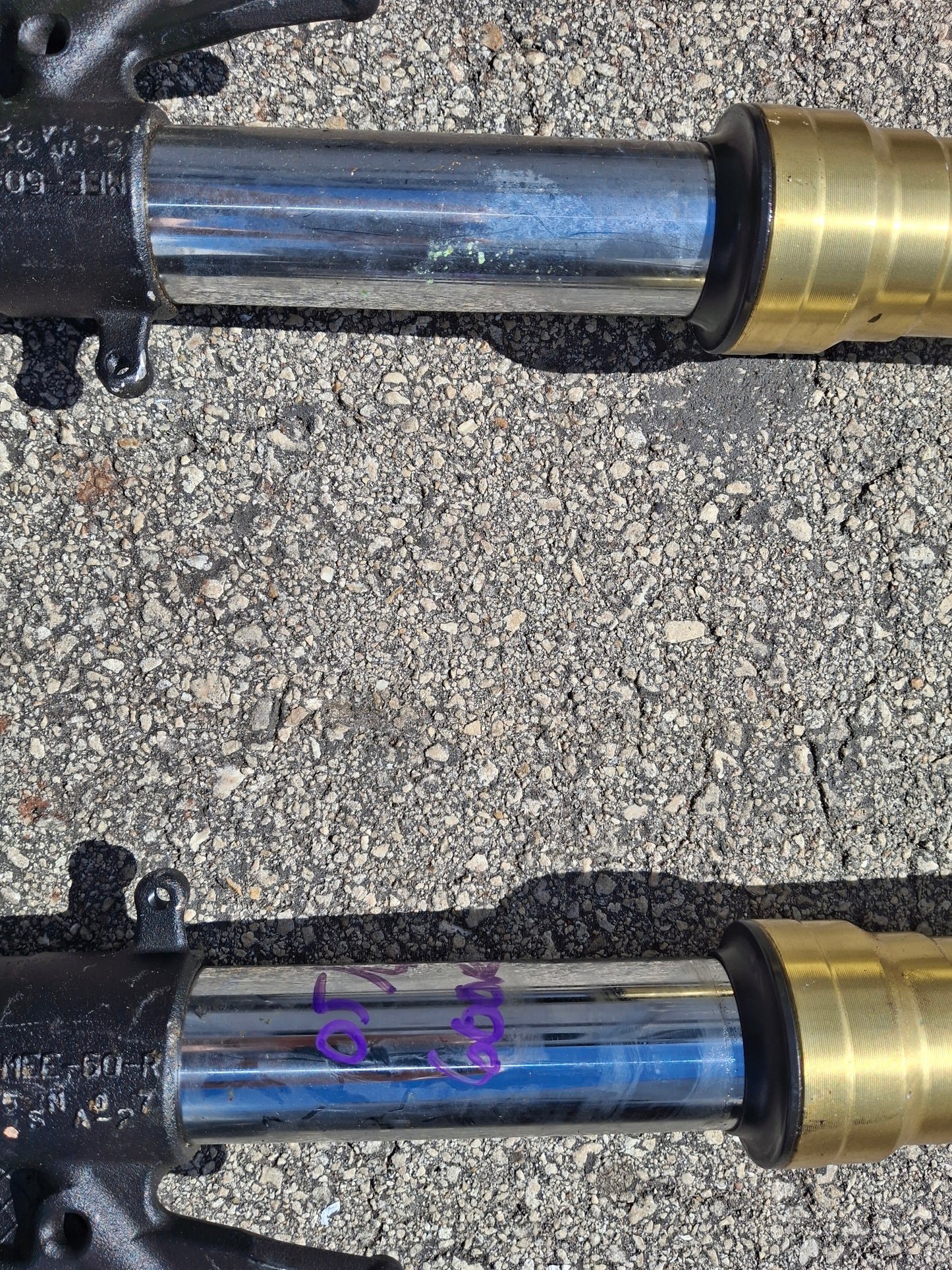 05 06 Honda CBR600RR Forks 600RR Front End Inverted With Lower Triple Tree MEE