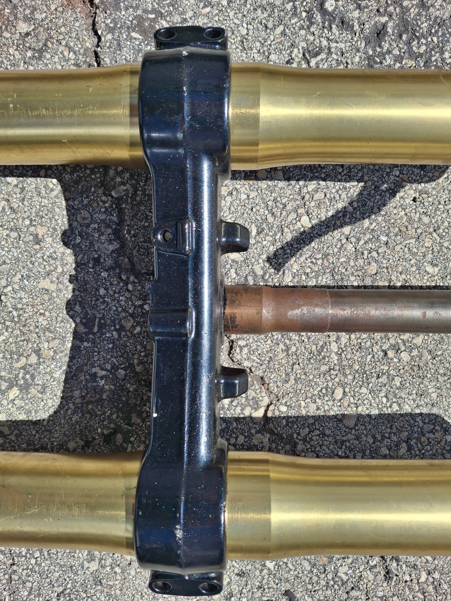 05 06 Honda CBR600RR Forks 600RR Front End Inverted With Lower Triple Tree MEE