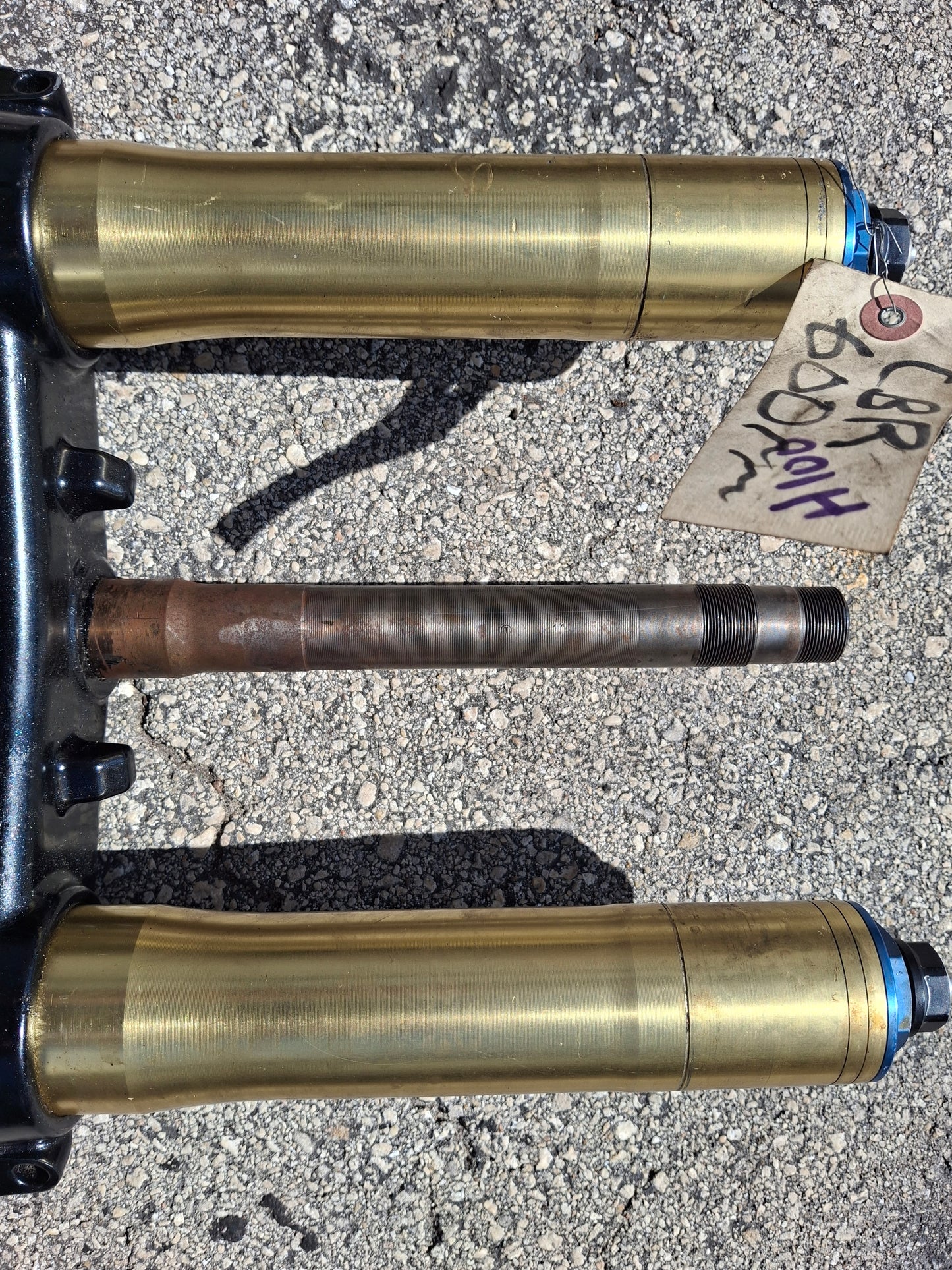 05 06 Honda CBR600RR Forks 600RR Front End Inverted With Lower Triple Tree MEE