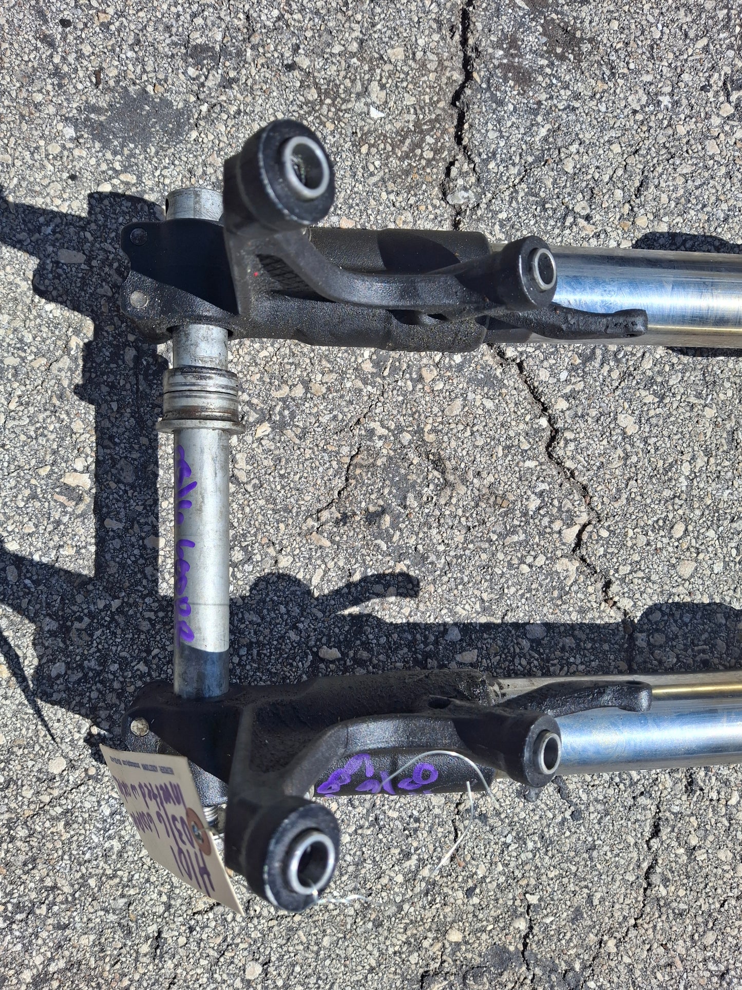 05 06 Honda CBR600RR Forks 600RR Front End Inverted With Axle MEE CBR 600