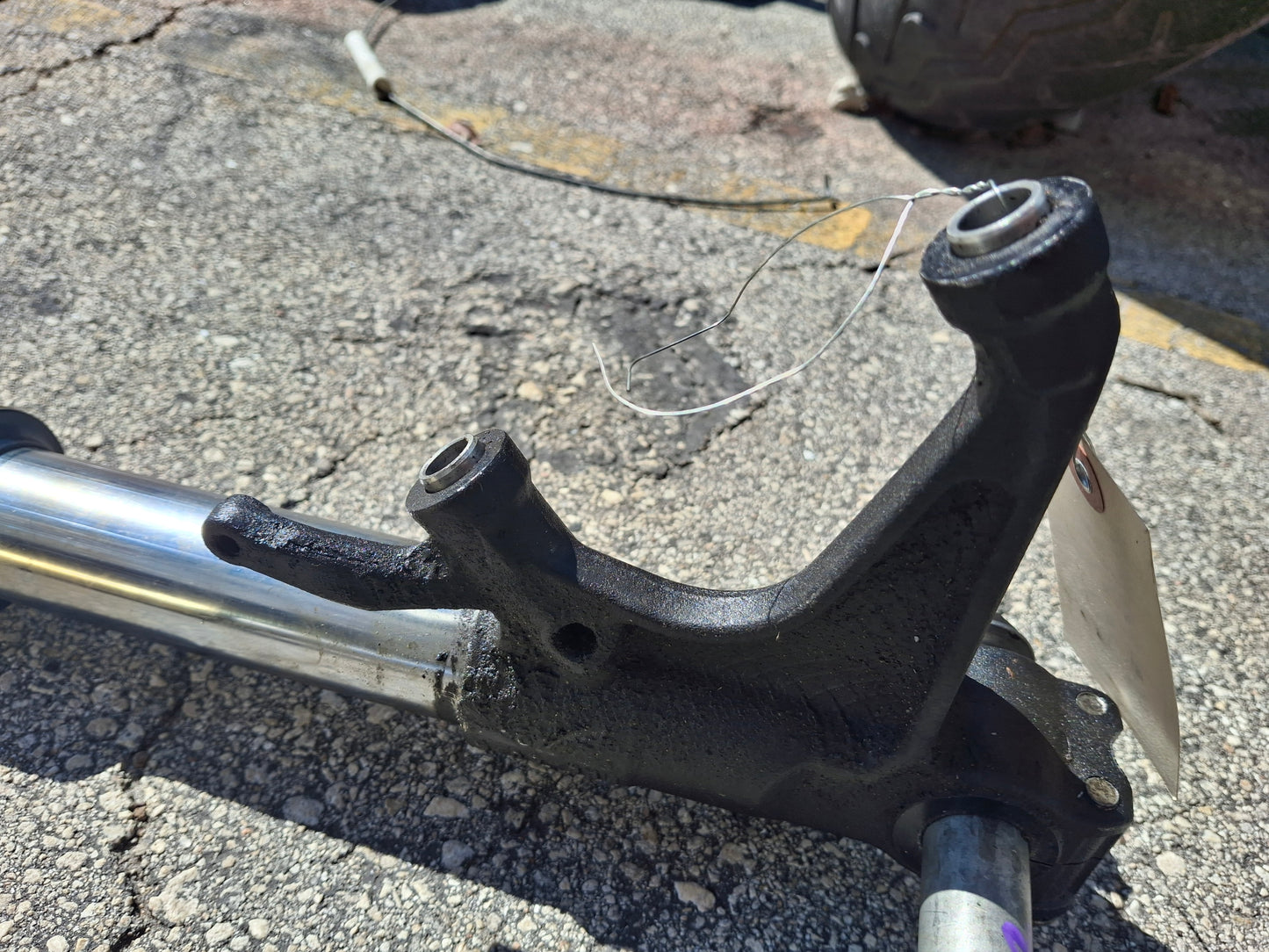 05 06 Honda CBR600RR Forks 600RR Front End Inverted With Axle MEE CBR 600