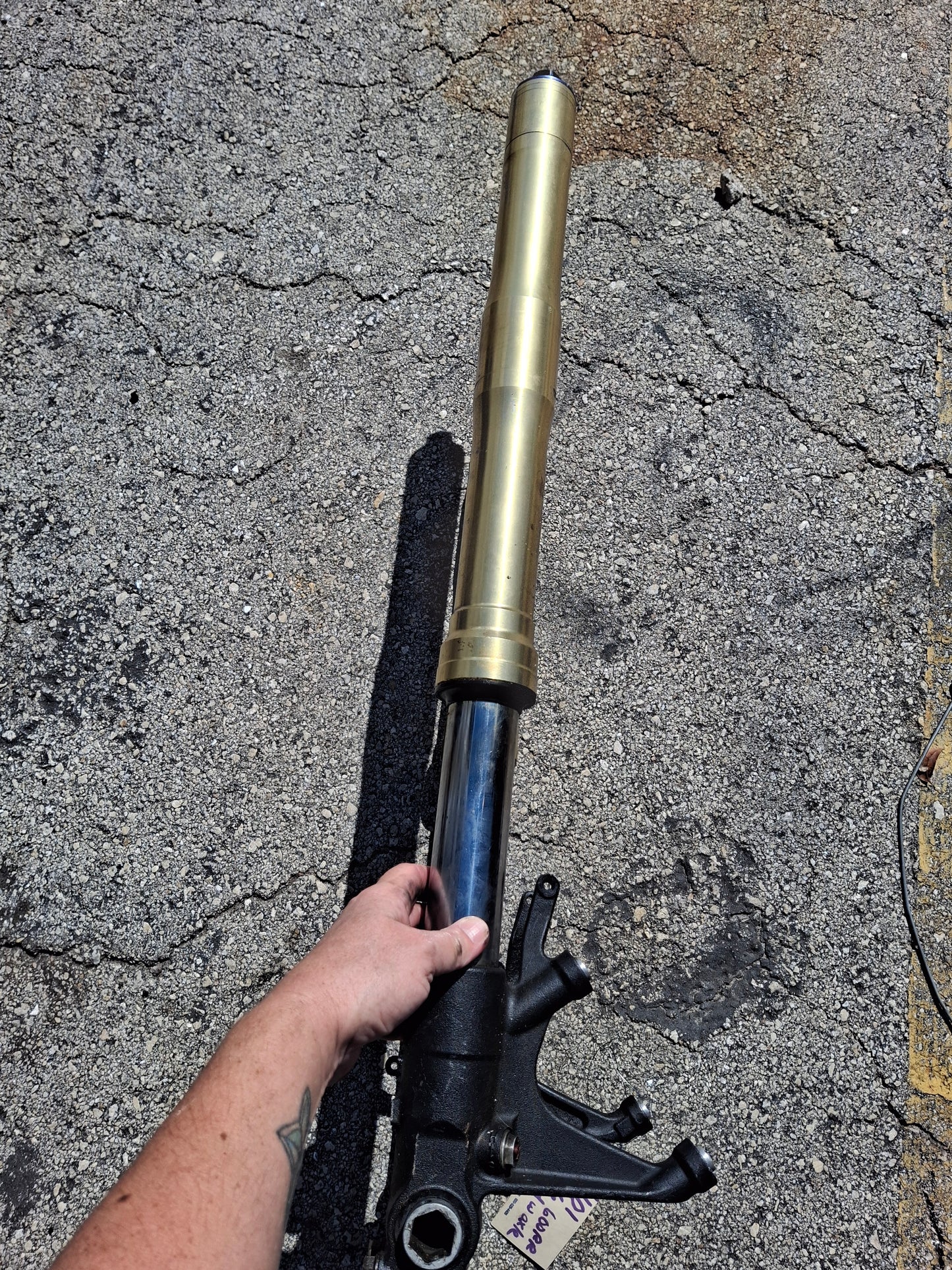 05 06 Honda CBR600RR Forks 600RR Front End Inverted With Axle MEE CBR 600