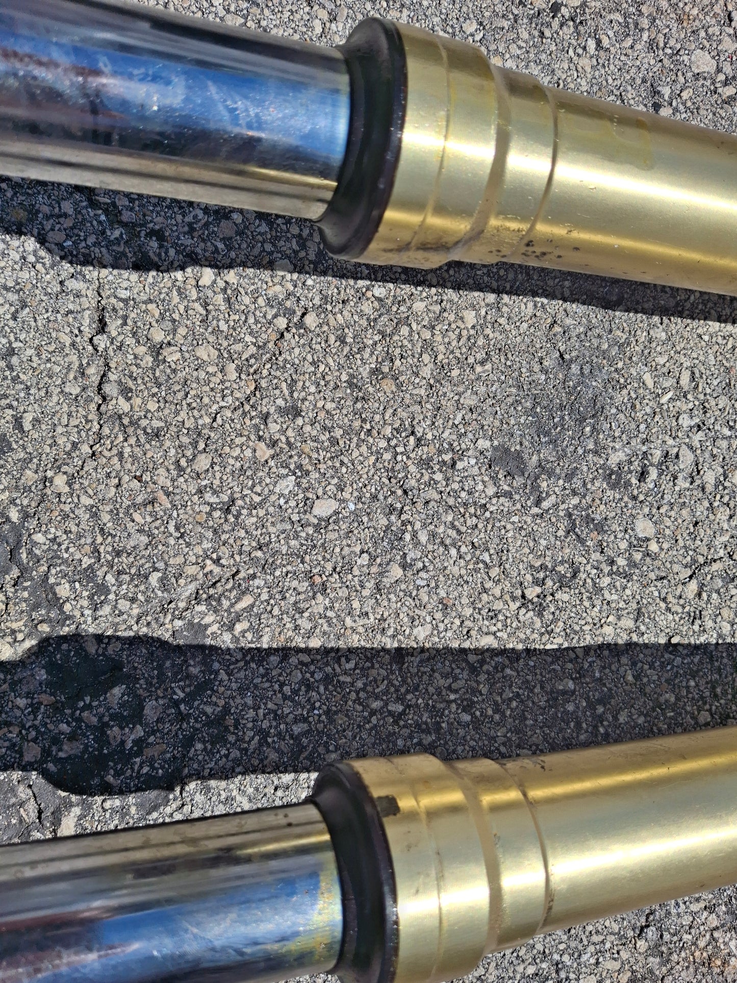 05 06 Honda CBR600RR Forks 600RR Front End Inverted With Axle MEE CBR 600