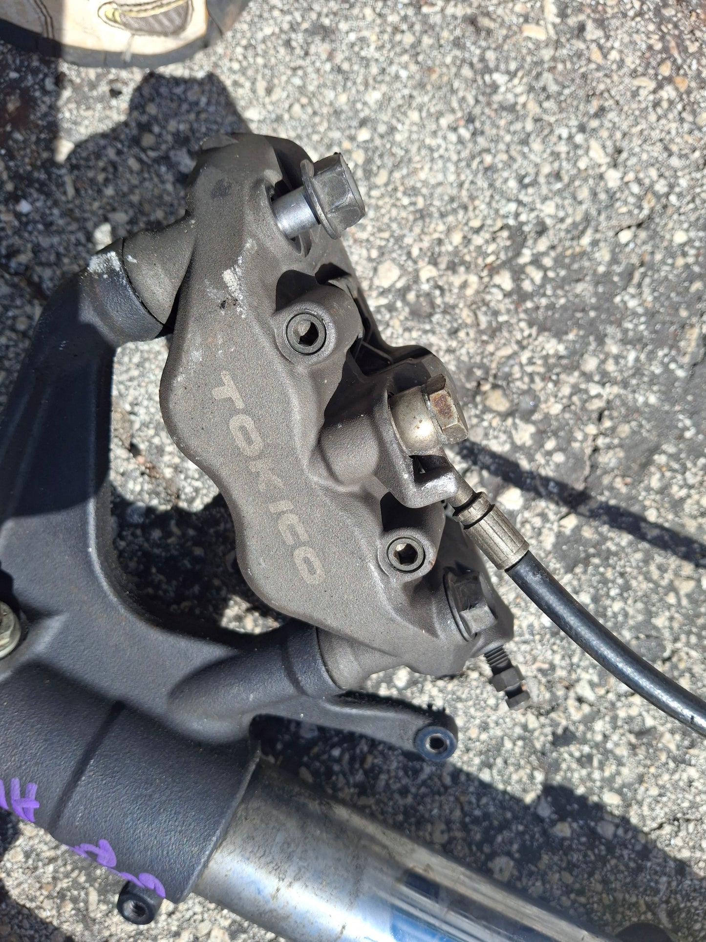 05 06 Honda CBR600RR Forks 600RR Front End W/ Calipers CBR 600 RR Suspension