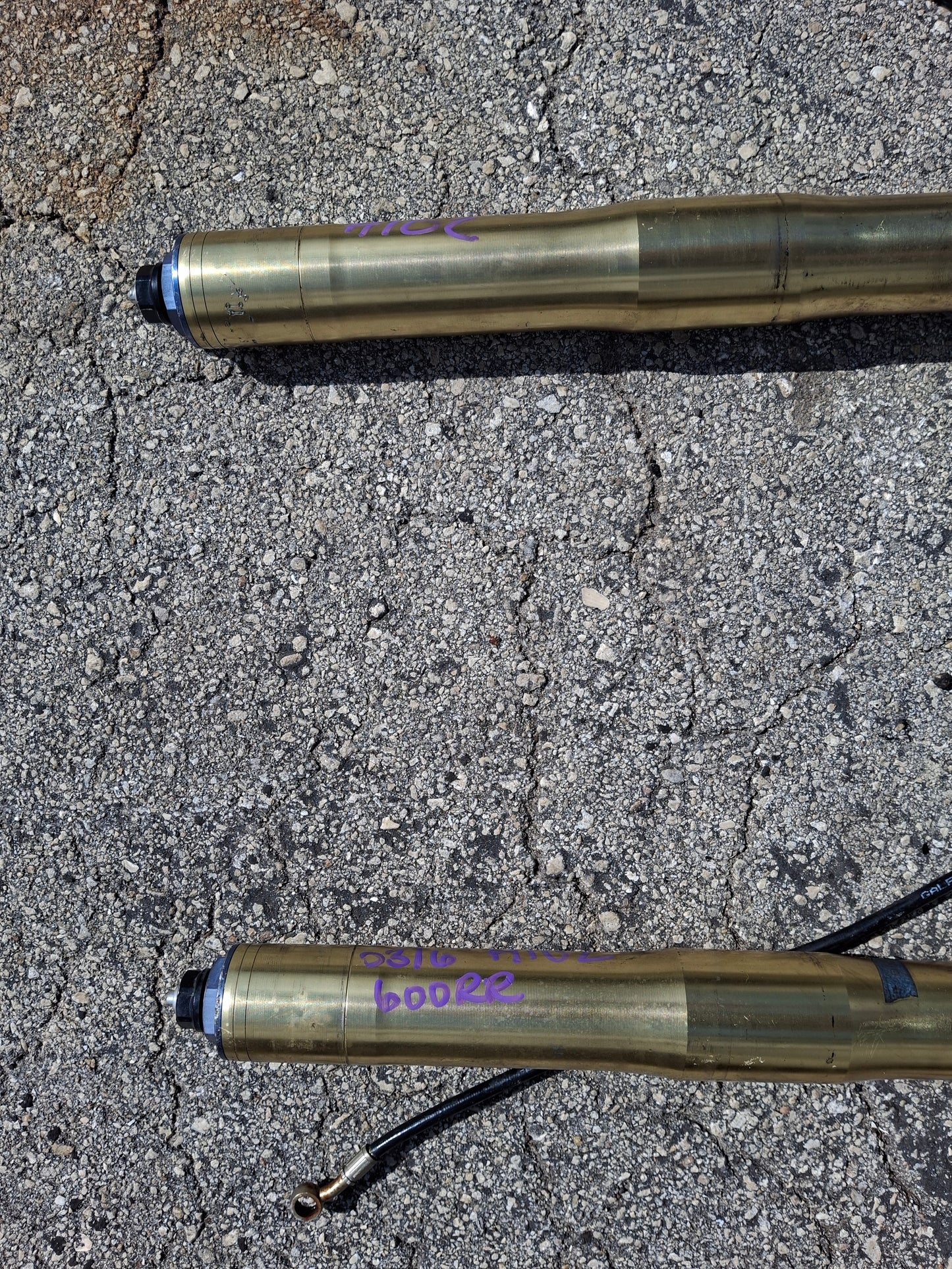 05 06 Honda CBR600RR Forks 600RR Front End W/ Calipers CBR 600 RR Suspension