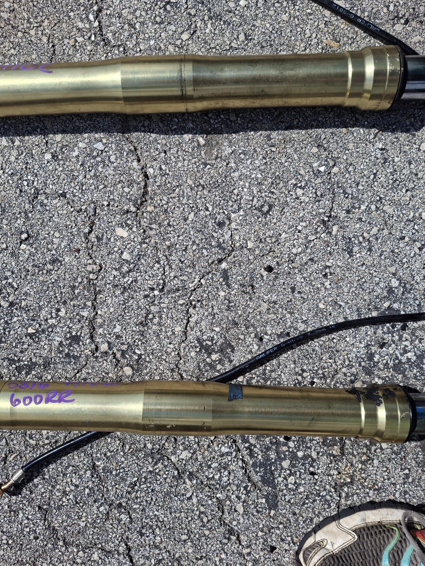 05 06 Honda CBR600RR Forks 600RR Front End W/ Calipers CBR 600 RR Suspension