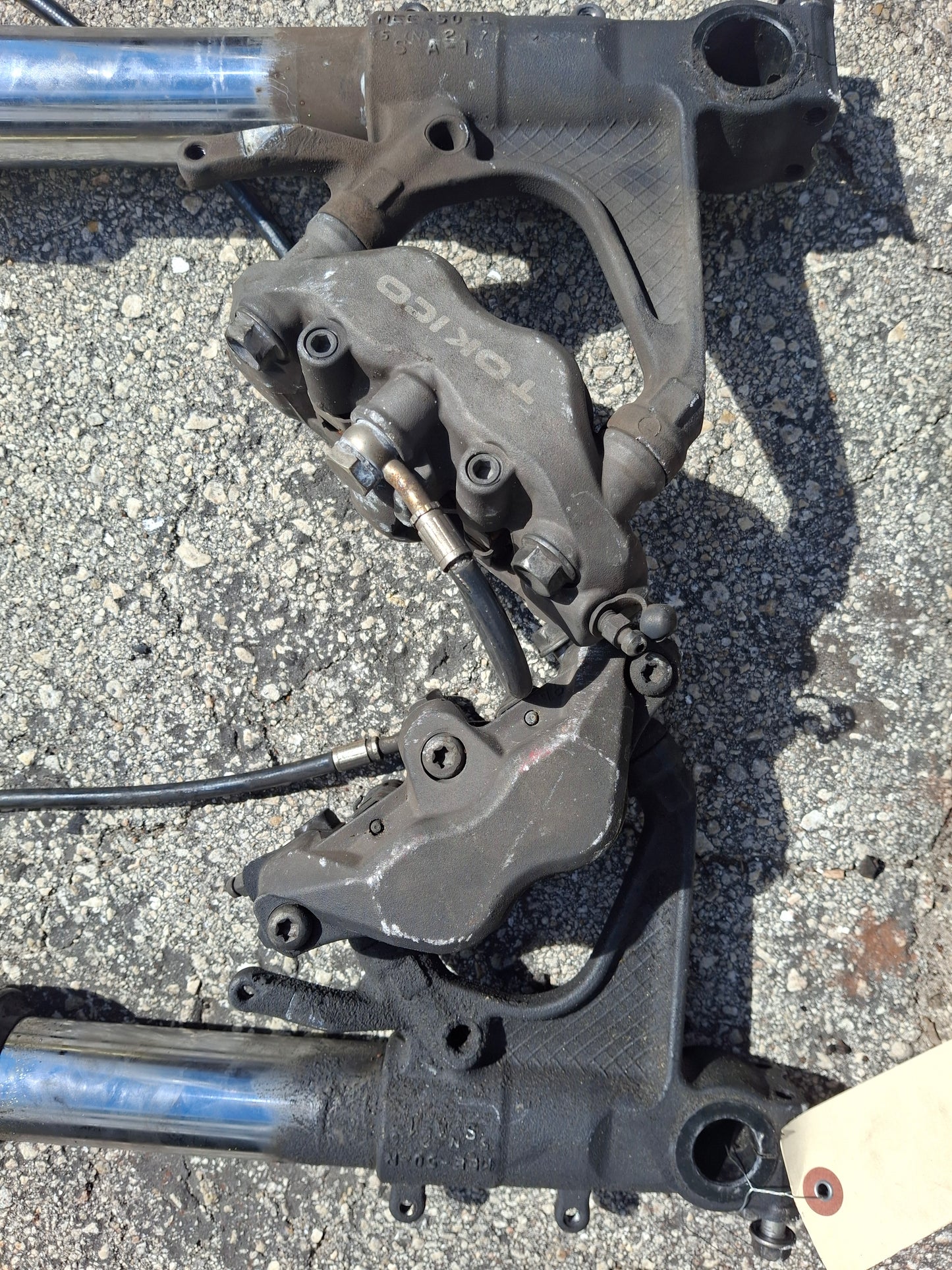 05 06 Honda CBR600RR Forks 600RR Front End W/ Calipers CBR 600 RR Suspension