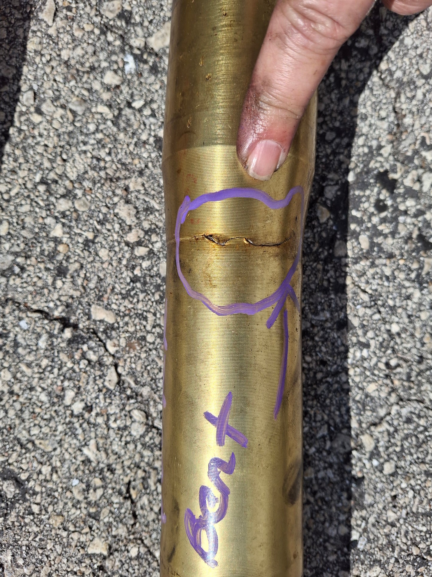 05 06 Honda CBR600RR Forks 600RR Front End R Side Bent CBR 600 RR Suspension MEE