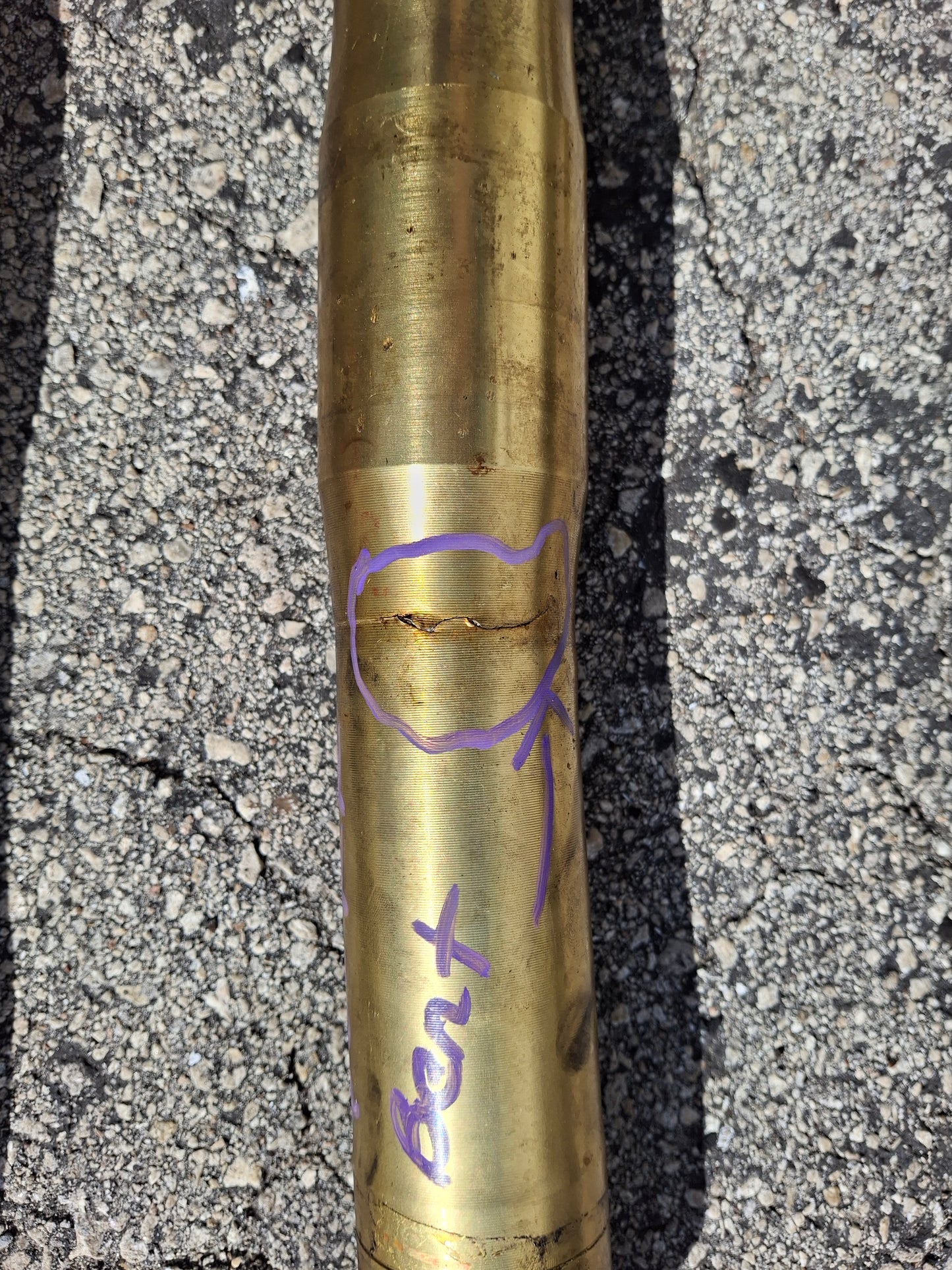 05 06 Honda CBR600RR Forks 600RR Front End R Side Bent CBR 600 RR Suspension MEE