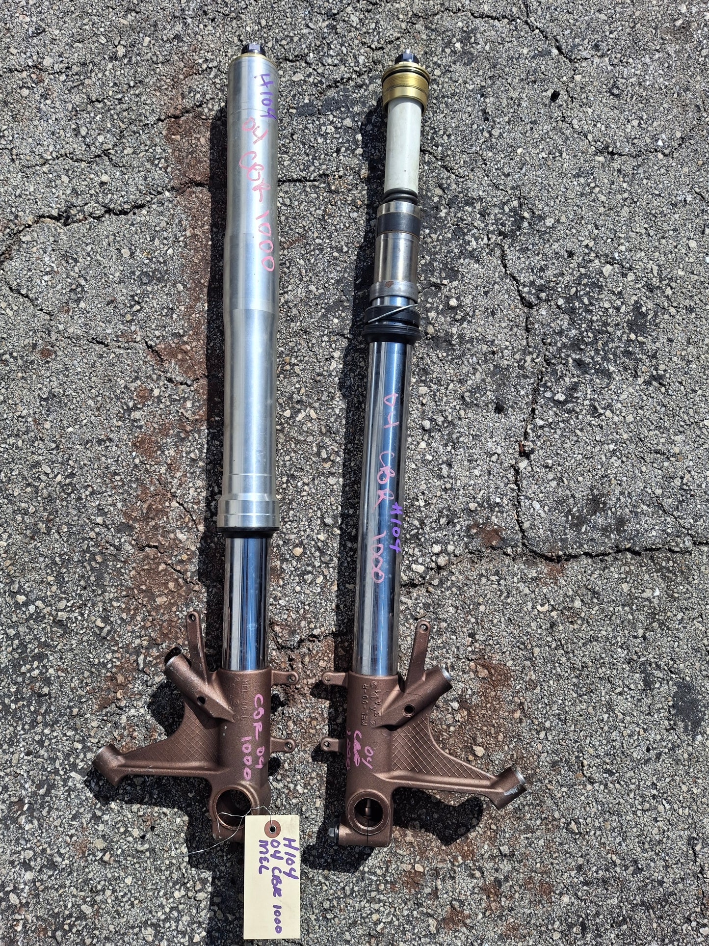 04-07 Honda CBR1000RR Forks R For Parts CBR 1000 Front End CBR1000 Suspension