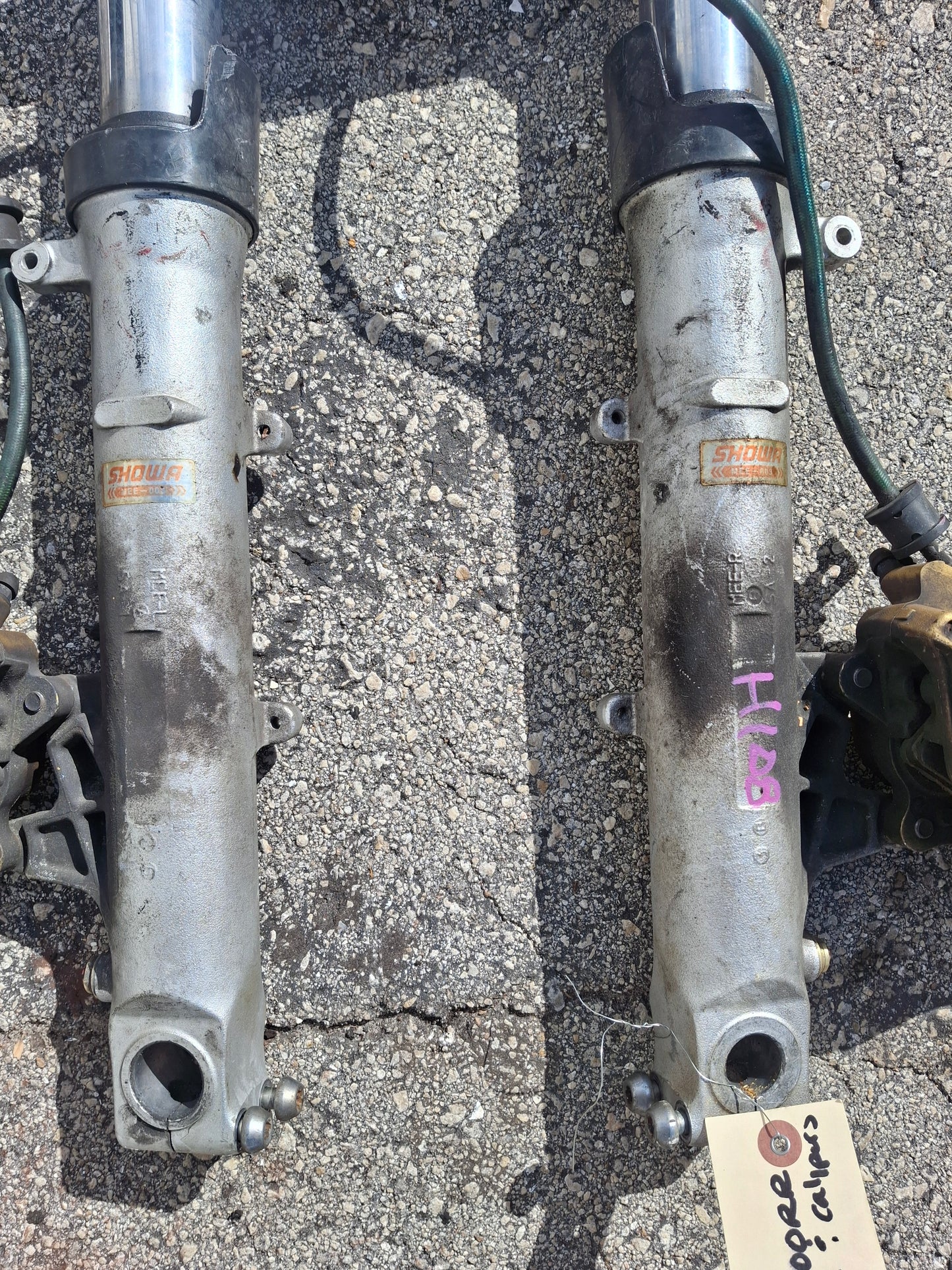 SOLD SOLD 03 04 Honda CBR600RR Forks 600RR Front End Calipers Lower Tree Suspension MEE