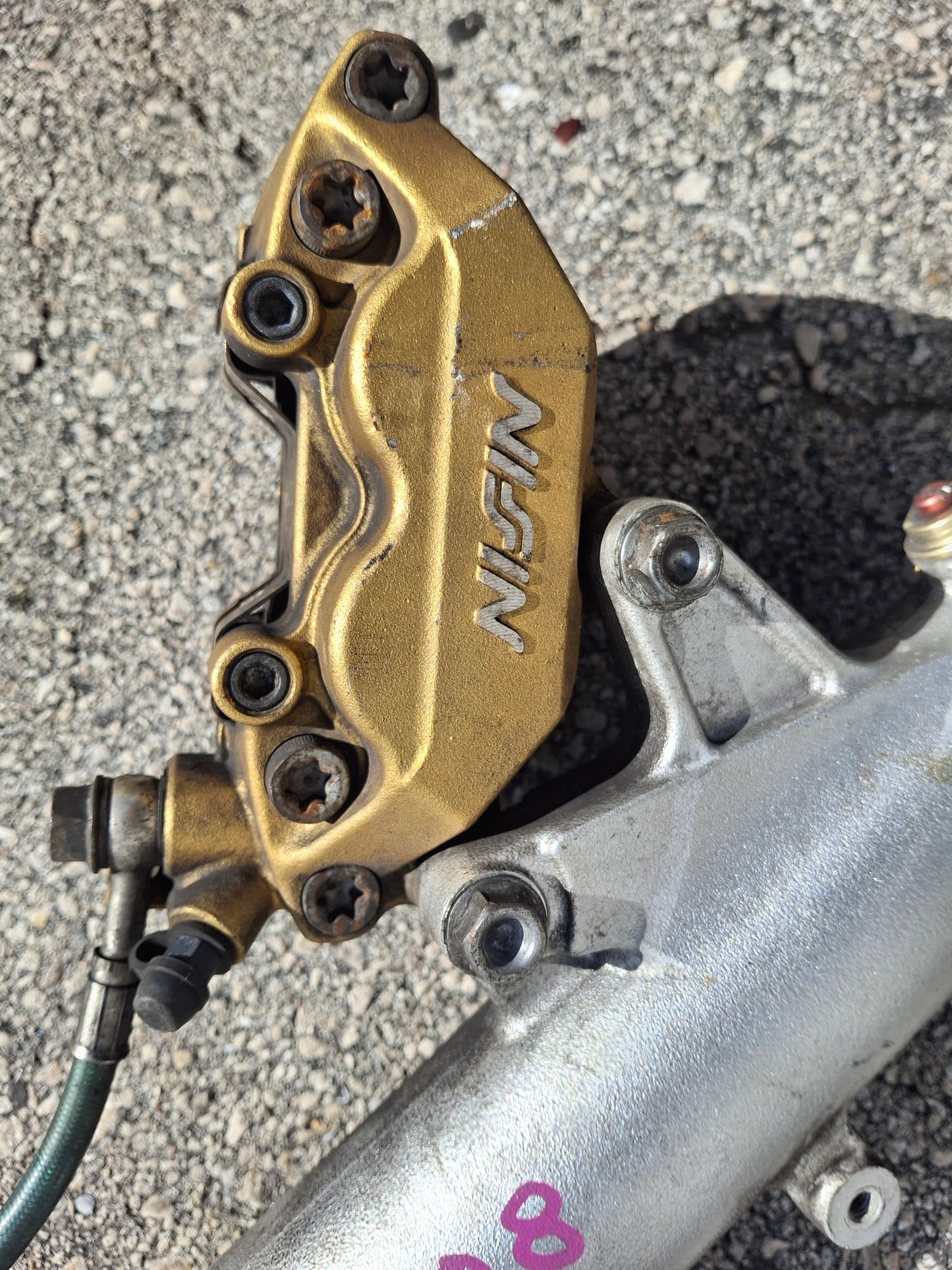 SOLD SOLD 03 04 Honda CBR600RR Forks 600RR Front End Calipers Lower Tree Suspension MEE