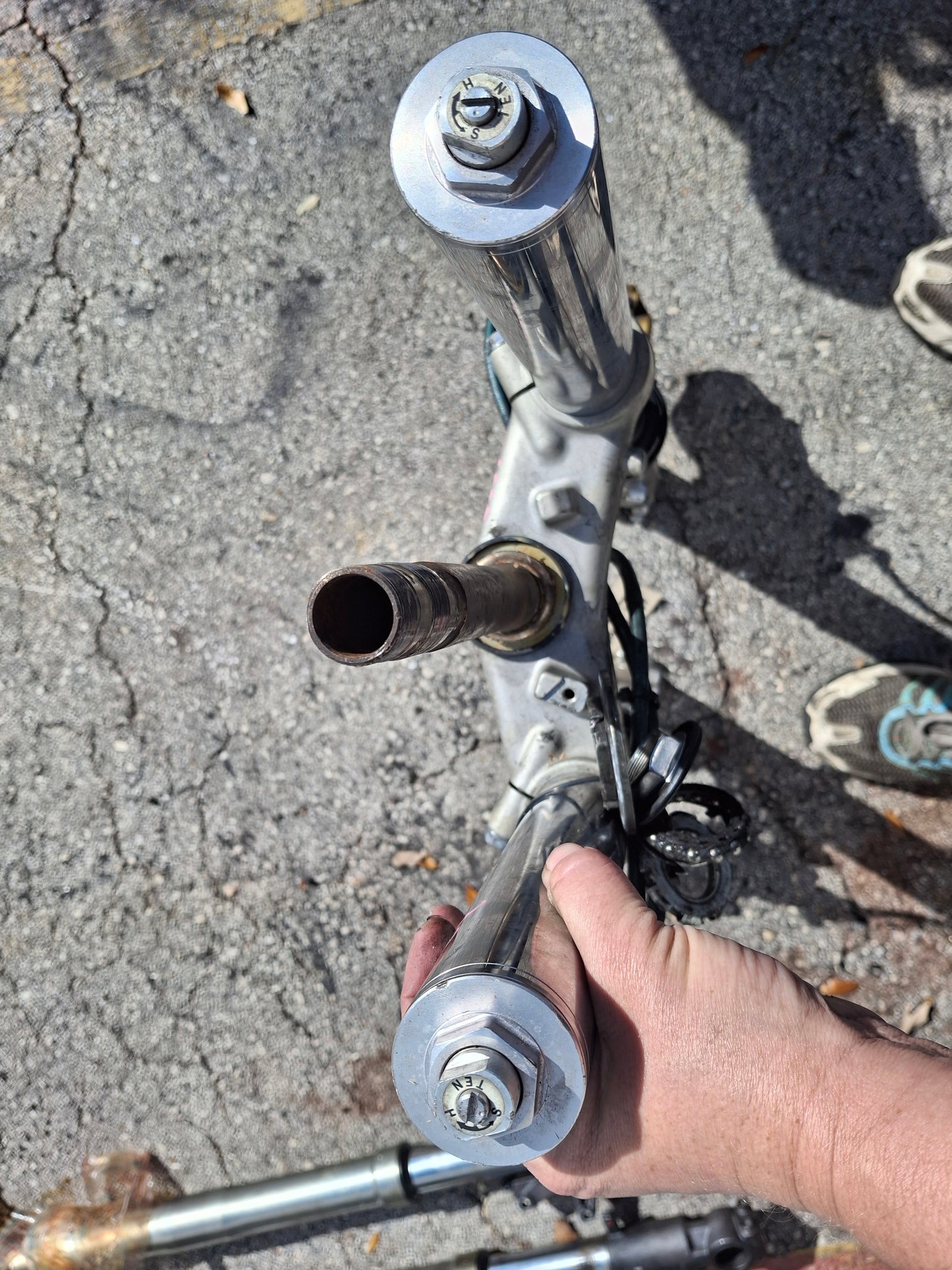 SOLD SOLD 03 04 Honda CBR600RR Forks 600RR Front End Calipers Lower Tree Suspension MEE