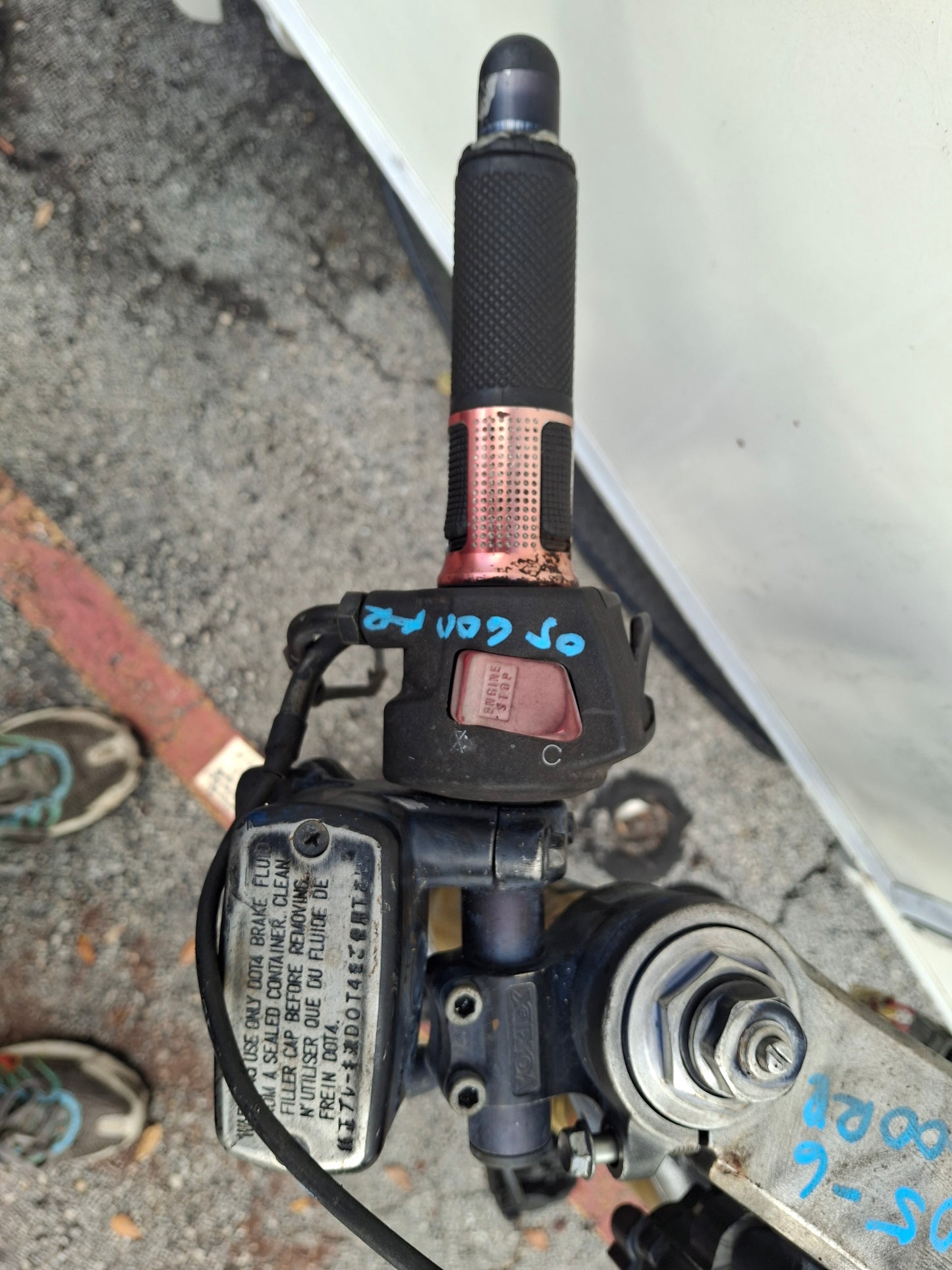 05 06 Honda CBR600RR Forks 600RR Front End Clip Ons Switches Triple Trees Calipers