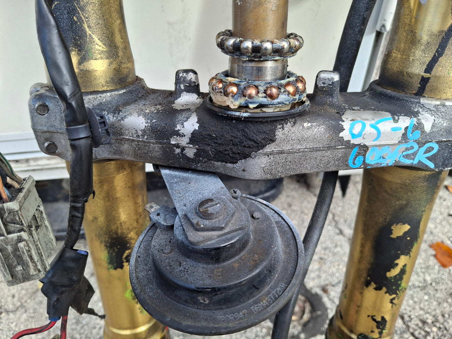 05 06 Honda CBR600RR Forks 600RR Front End Clip Ons Switches Triple Trees Calipers